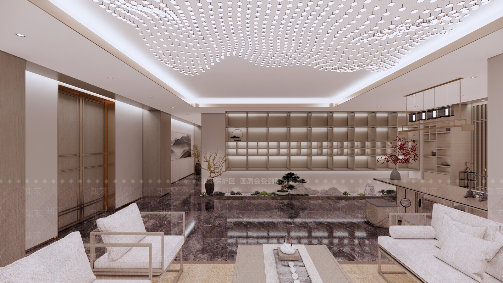 新中式中式会所SU模型下载【ID:1164662522】