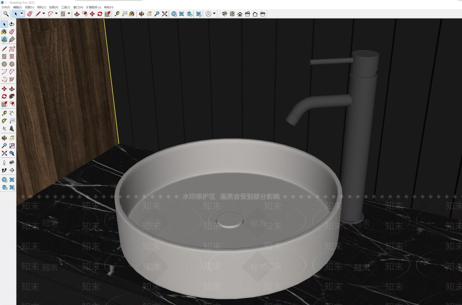 洗手台SU模型下载【ID:1164671191】