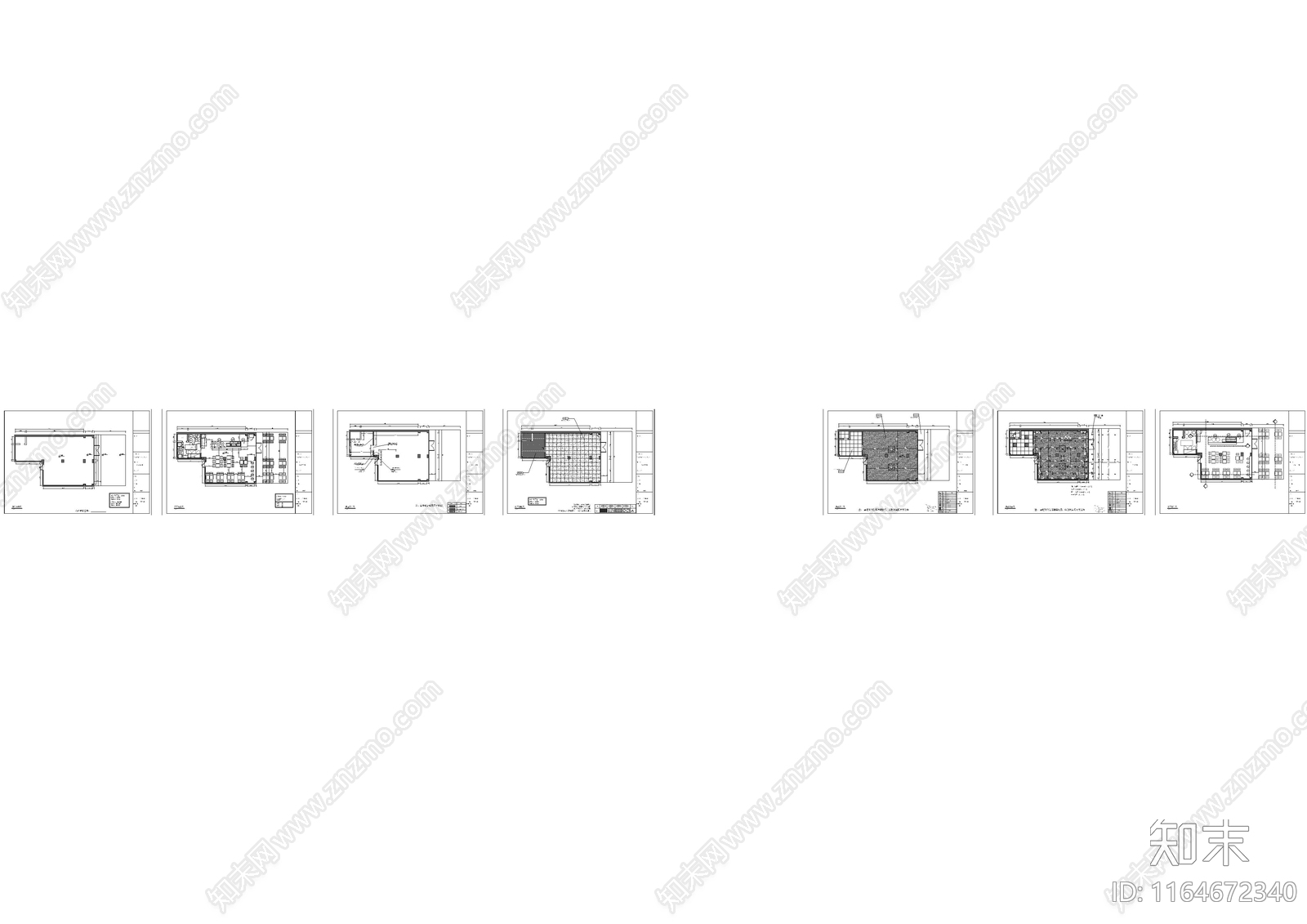 现代快餐店cad施工图下载【ID:1164672340】