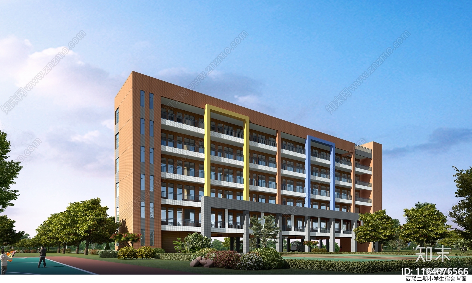 现代学校建筑cad施工图下载【ID:1164676566】