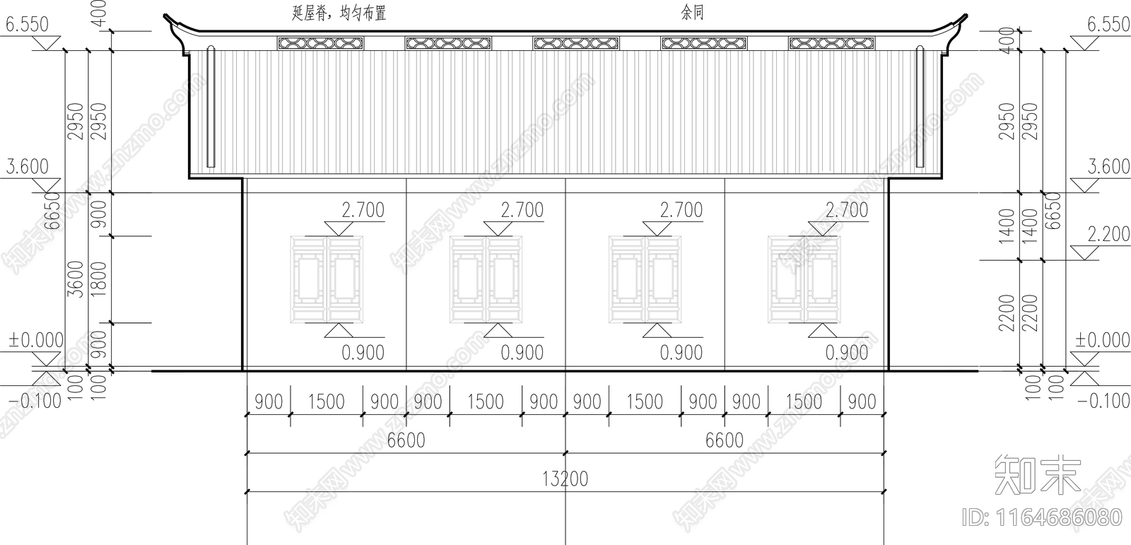 新中式其他商业建筑cad施工图下载【ID:1164686080】