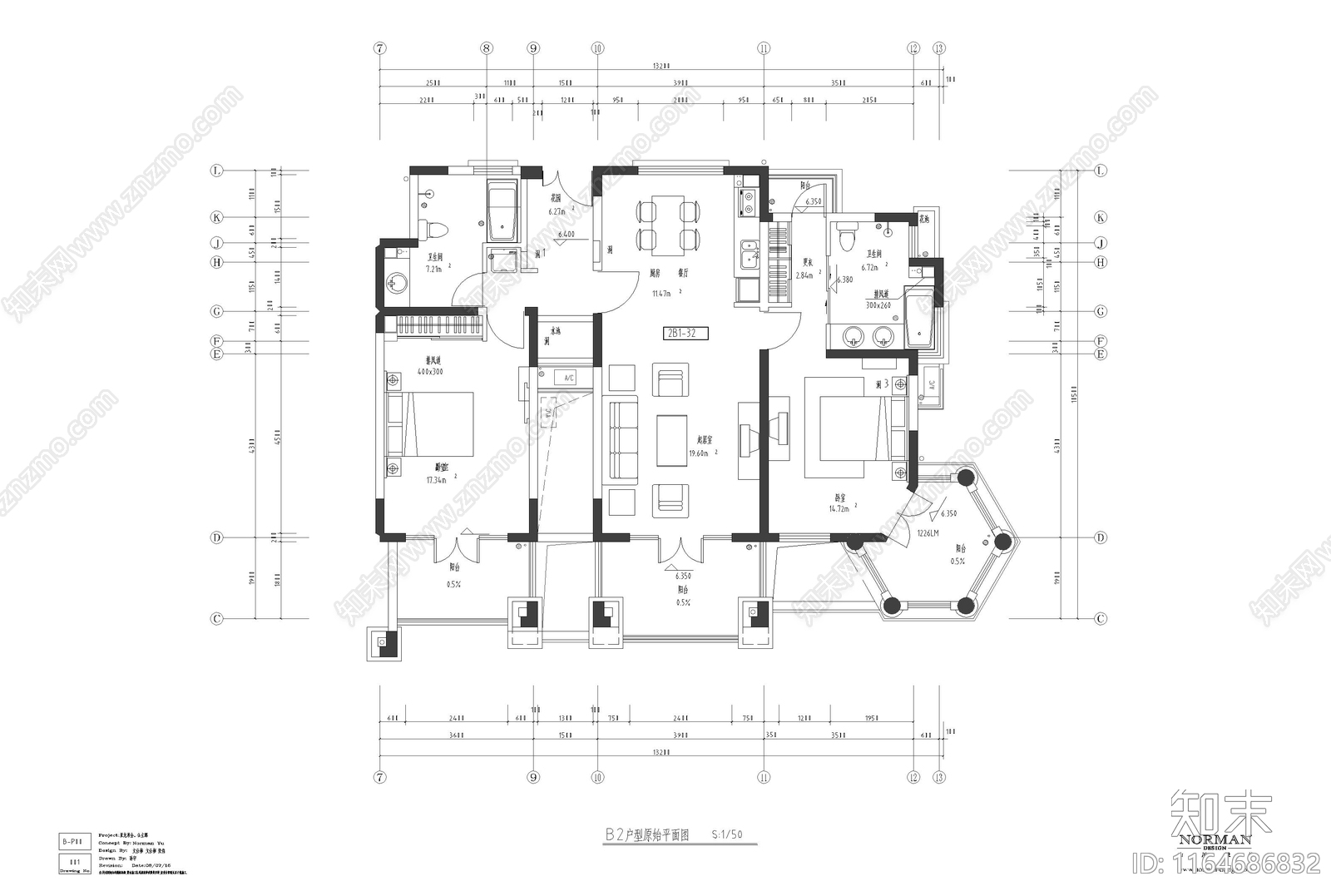 其他整体家装空间施工图下载【ID:1164686832】