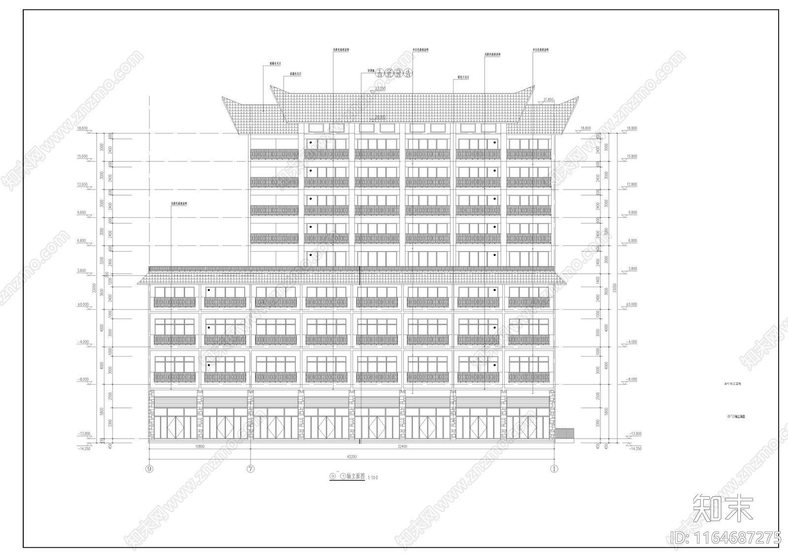 新中式其他商业建筑cad施工图下载【ID:1164687275】