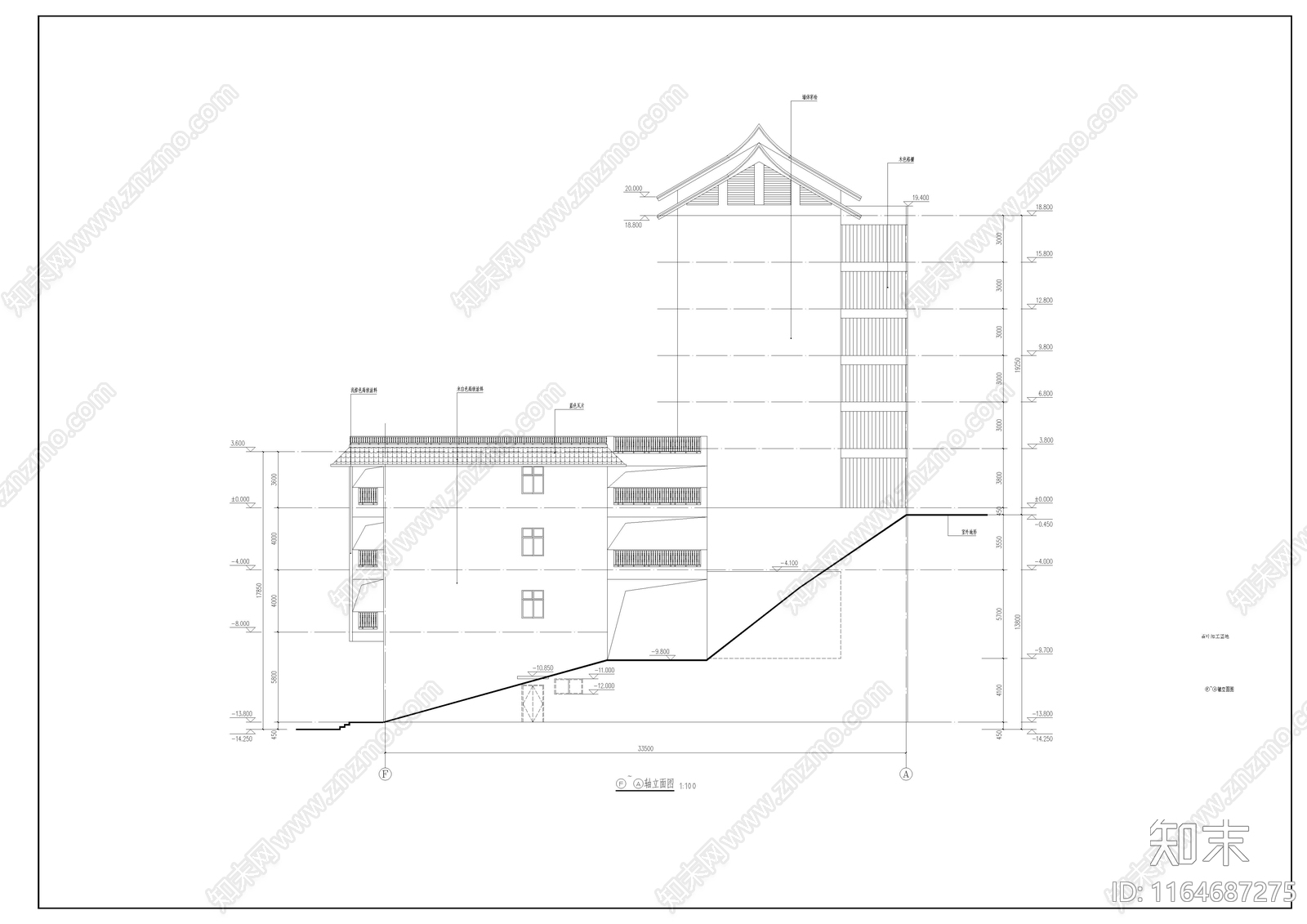 新中式其他商业建筑cad施工图下载【ID:1164687275】