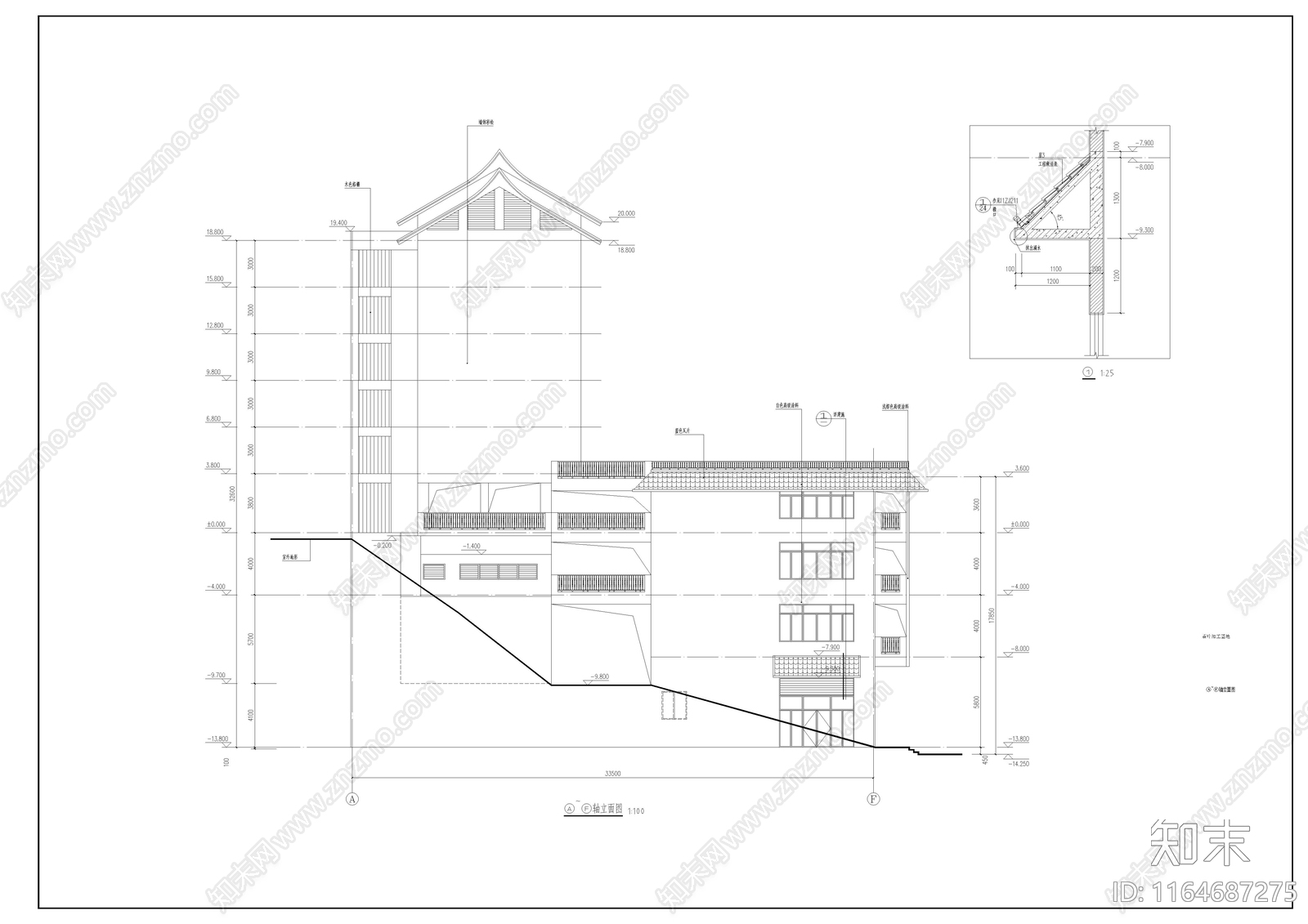 新中式其他商业建筑cad施工图下载【ID:1164687275】