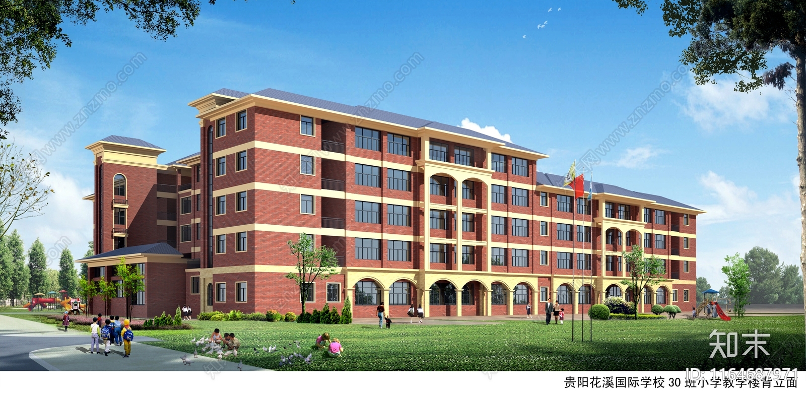 复古学校建筑cad施工图下载【ID:1164687971】