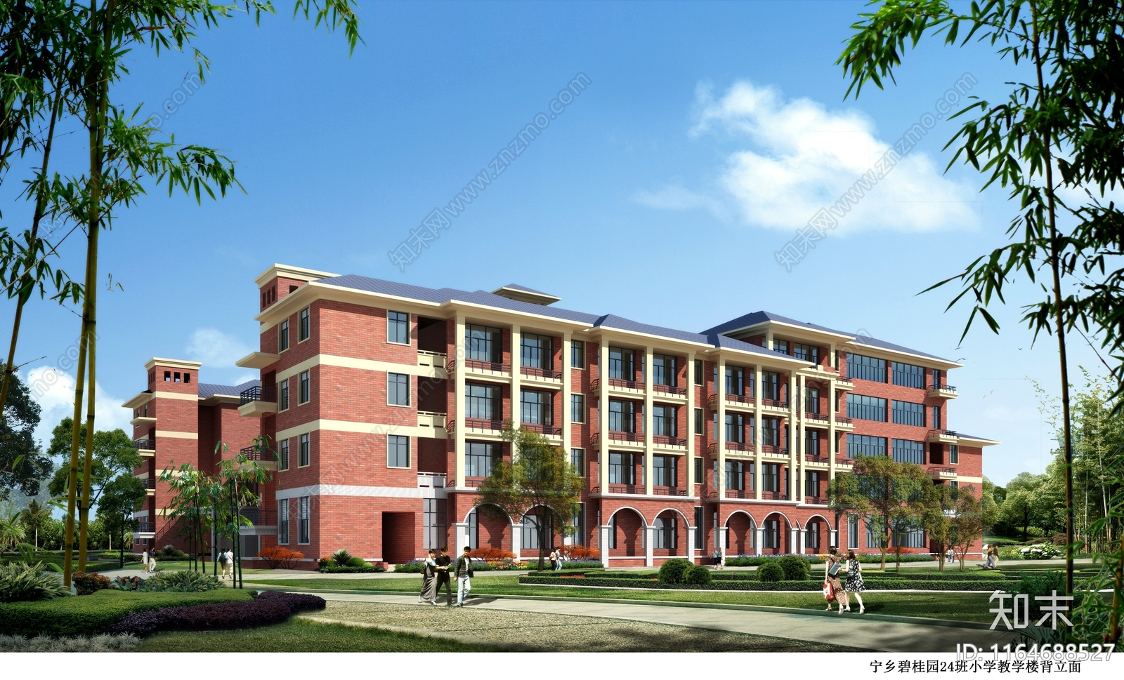 复古学校建筑cad施工图下载【ID:1164688527】