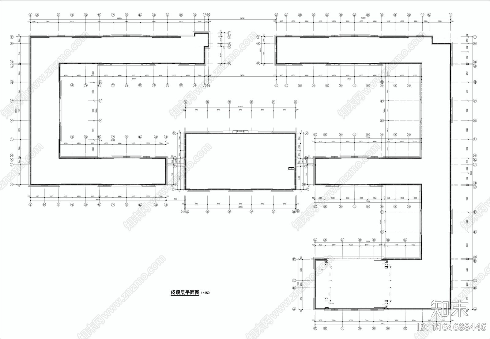 现代学校建筑cad施工图下载【ID:1164688446】
