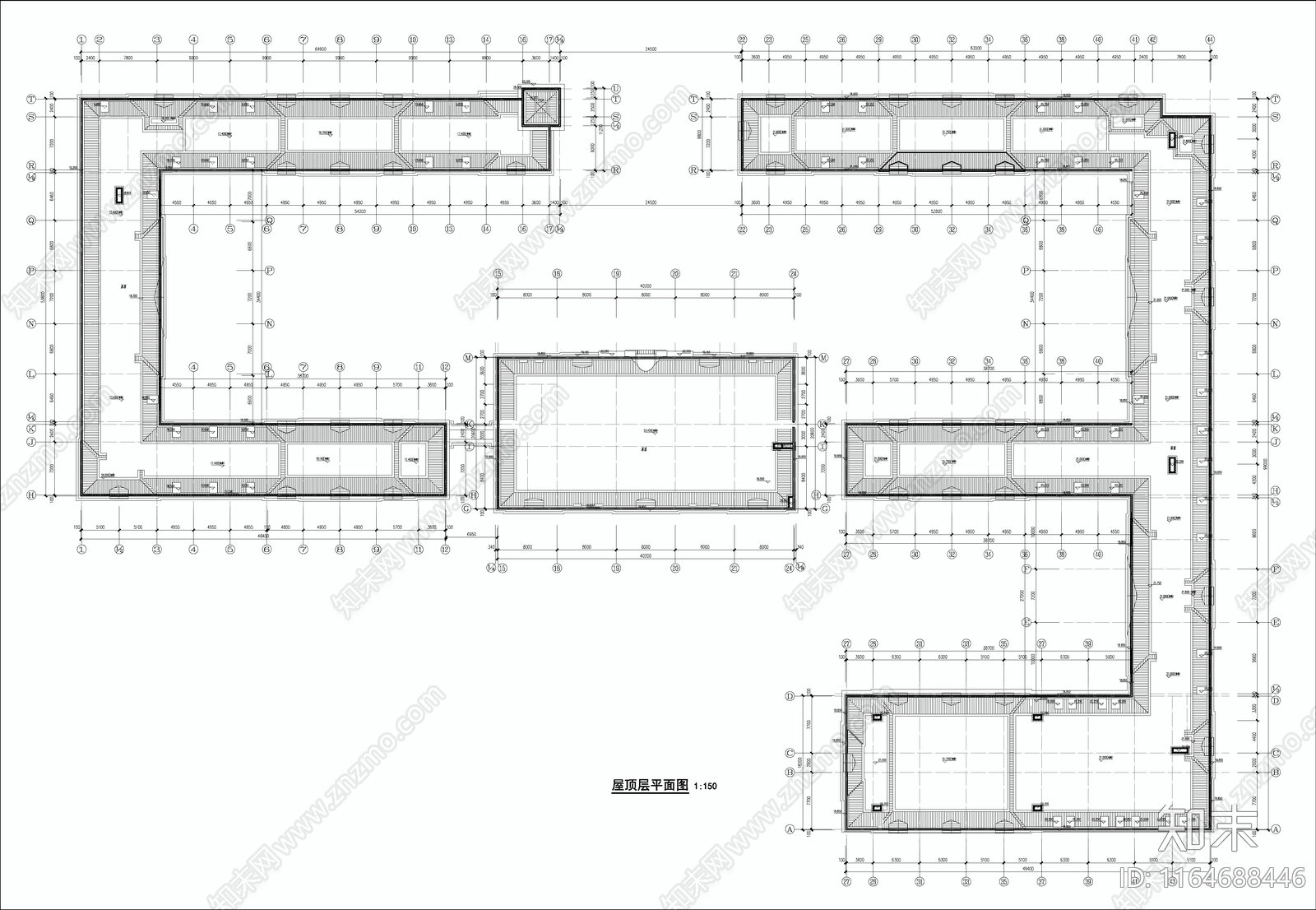 现代学校建筑cad施工图下载【ID:1164688446】