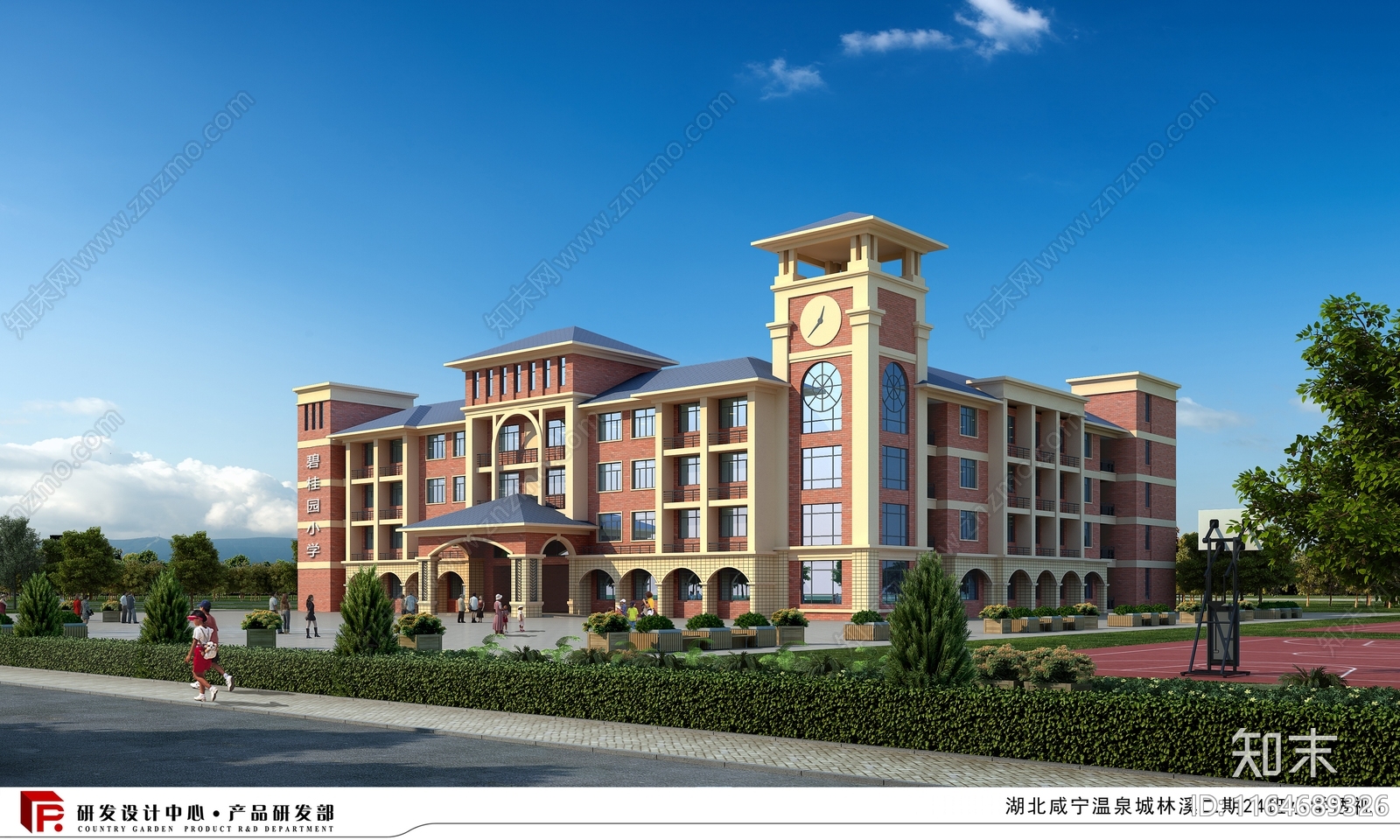 复古学校建筑施工图下载【ID:1164689326】