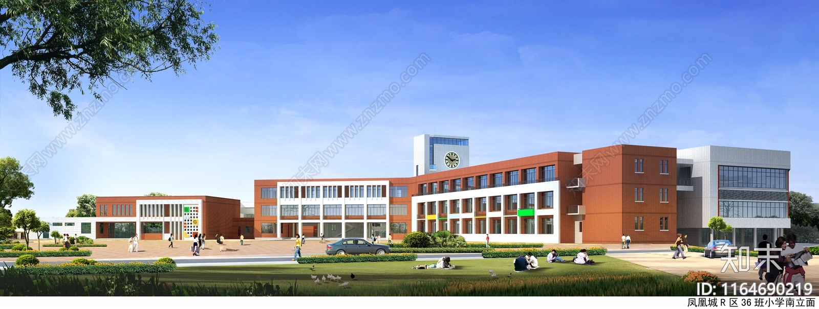 现代学校建筑cad施工图下载【ID:1164690219】