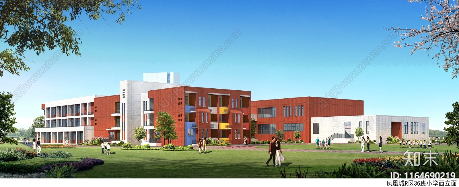 现代学校建筑cad施工图下载【ID:1164690219】