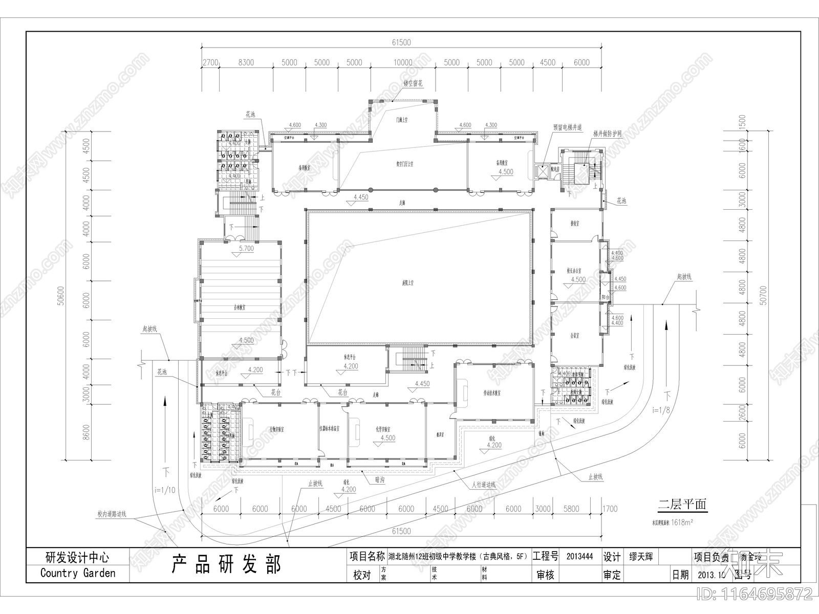 复古学校建筑cad施工图下载【ID:1164695872】