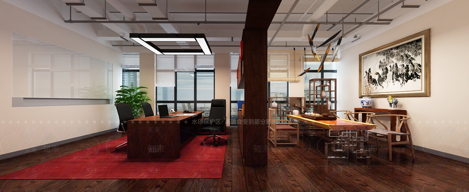 现代接待室3D模型下载【ID:1164698633】