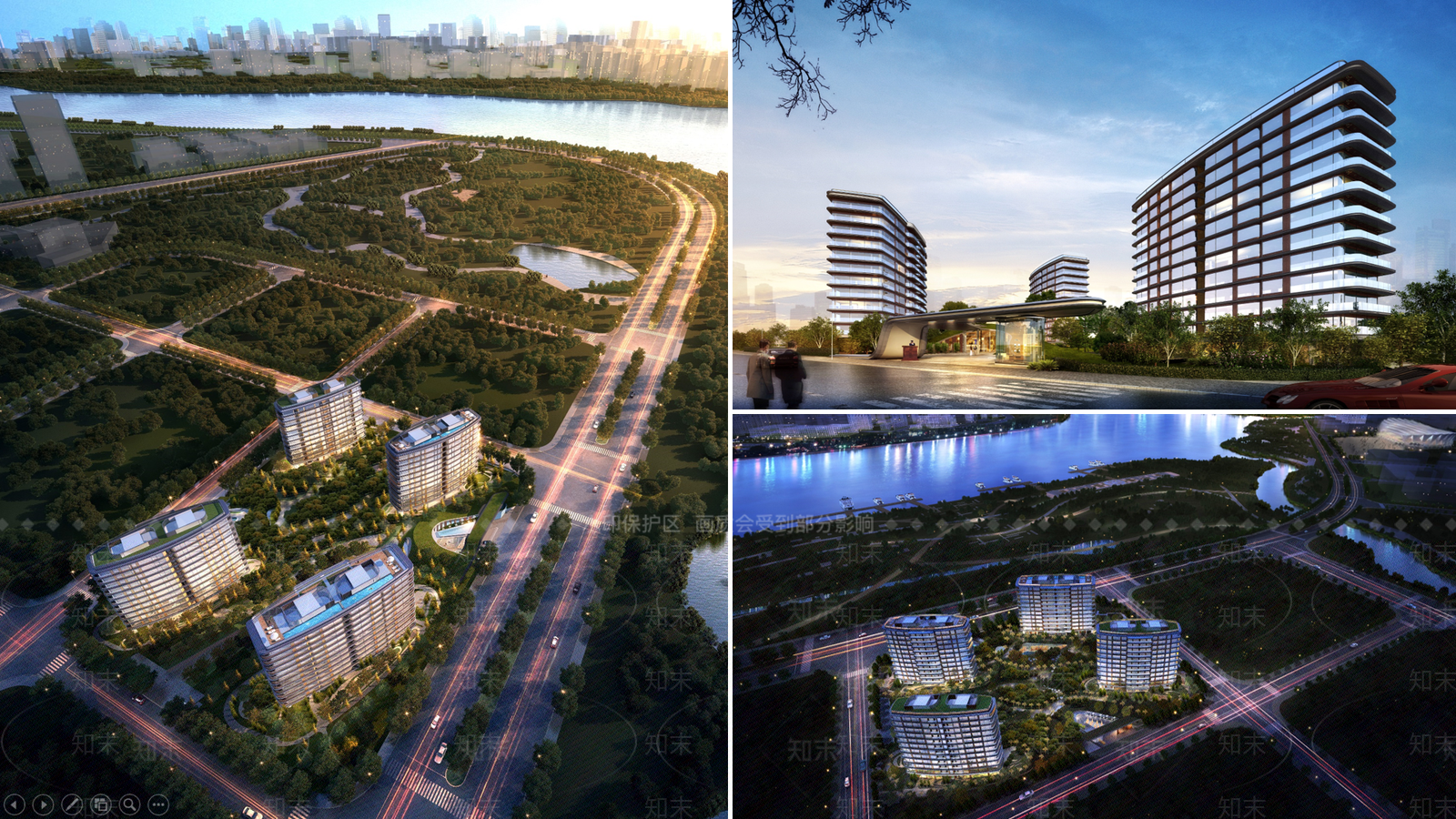 现代轻奢小区建筑SU模型下载【ID:1164708715】