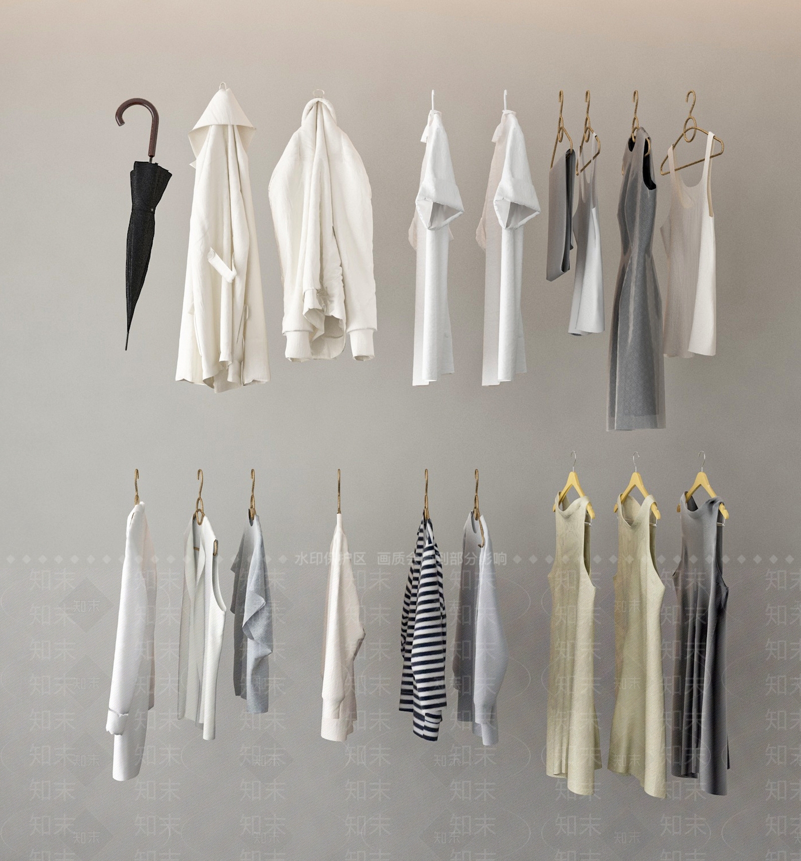 衣服SU模型下载【ID:1164717535】