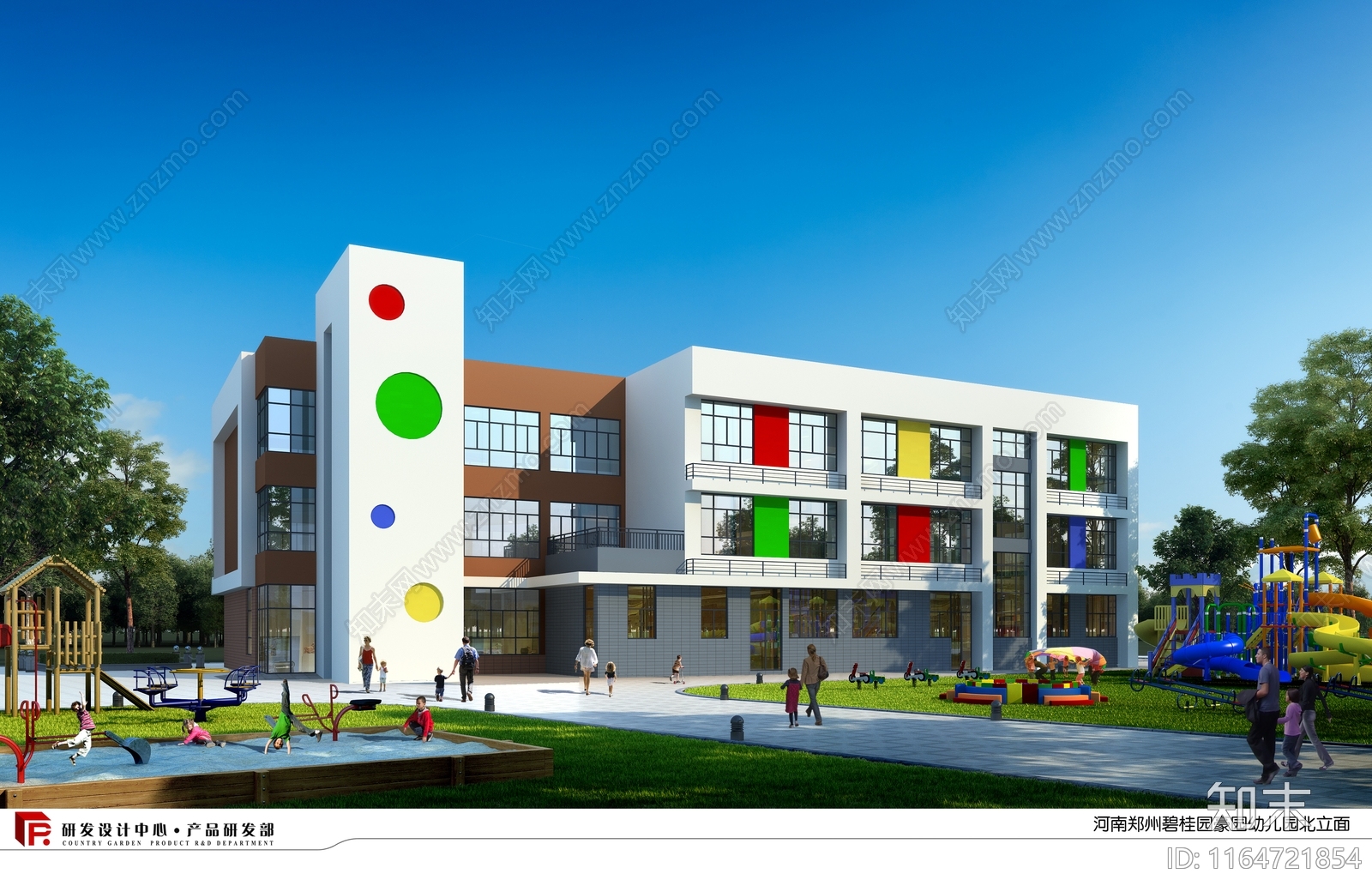 现代幼儿园建筑cad施工图下载【ID:1164721854】