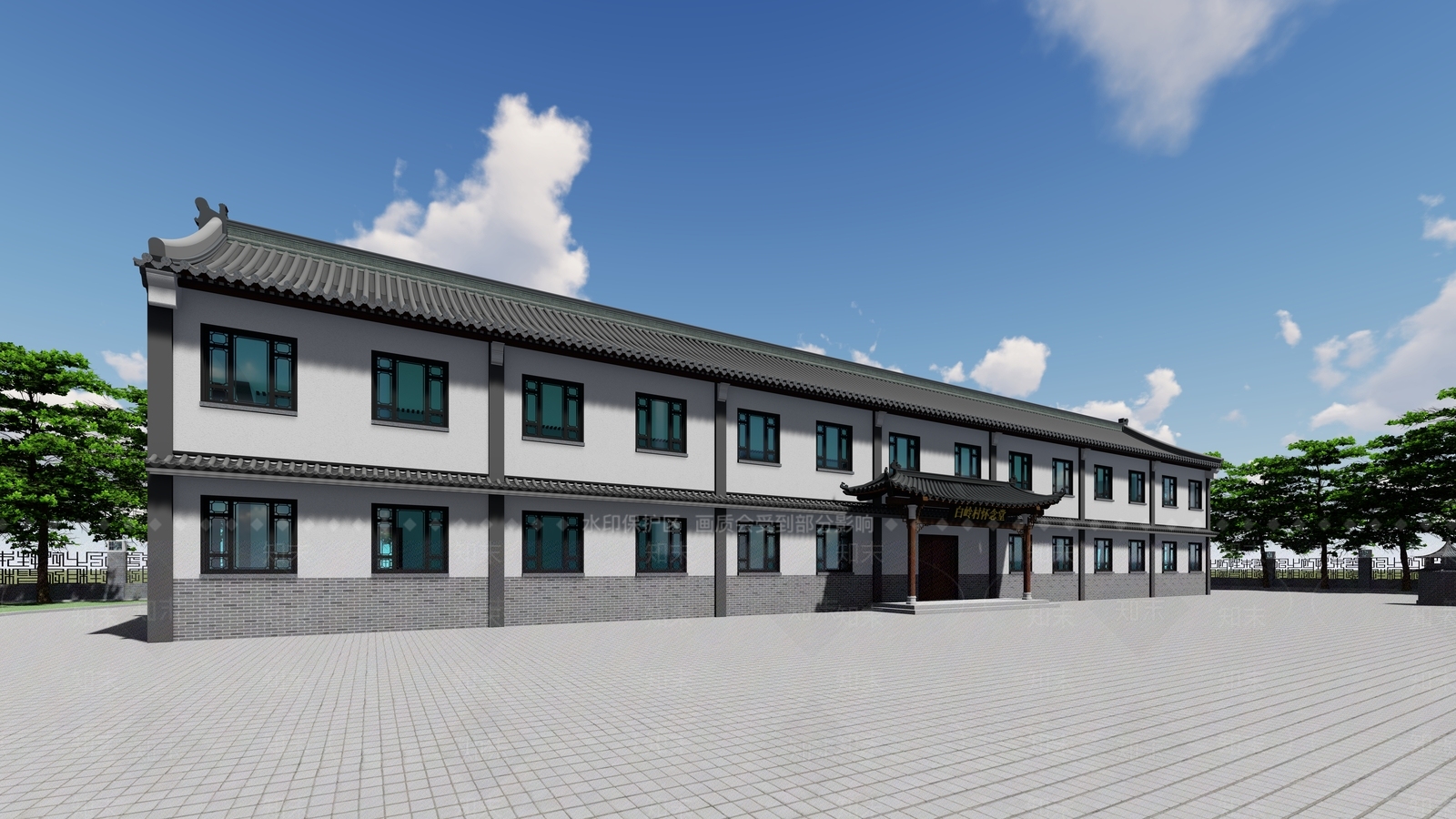 中式新中式其他公共建筑SU模型下载【ID:1164842657】
