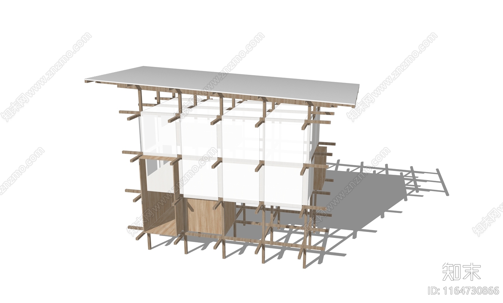 现代简约小公建SU模型下载【ID:1164730866】