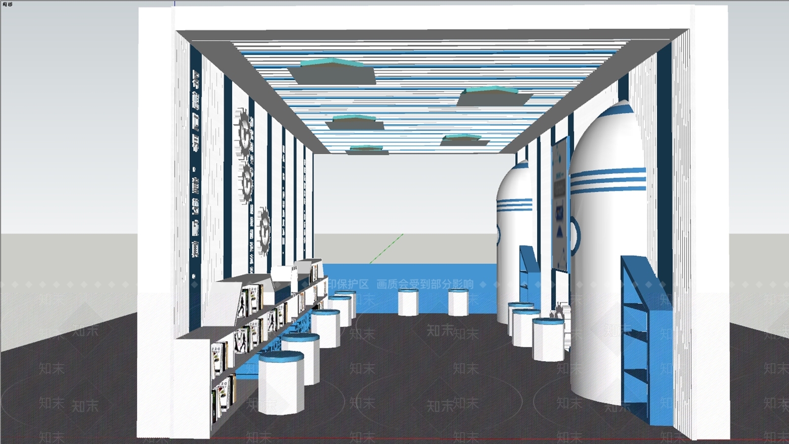 现代其他学校空间SU模型下载【ID:1164746790】