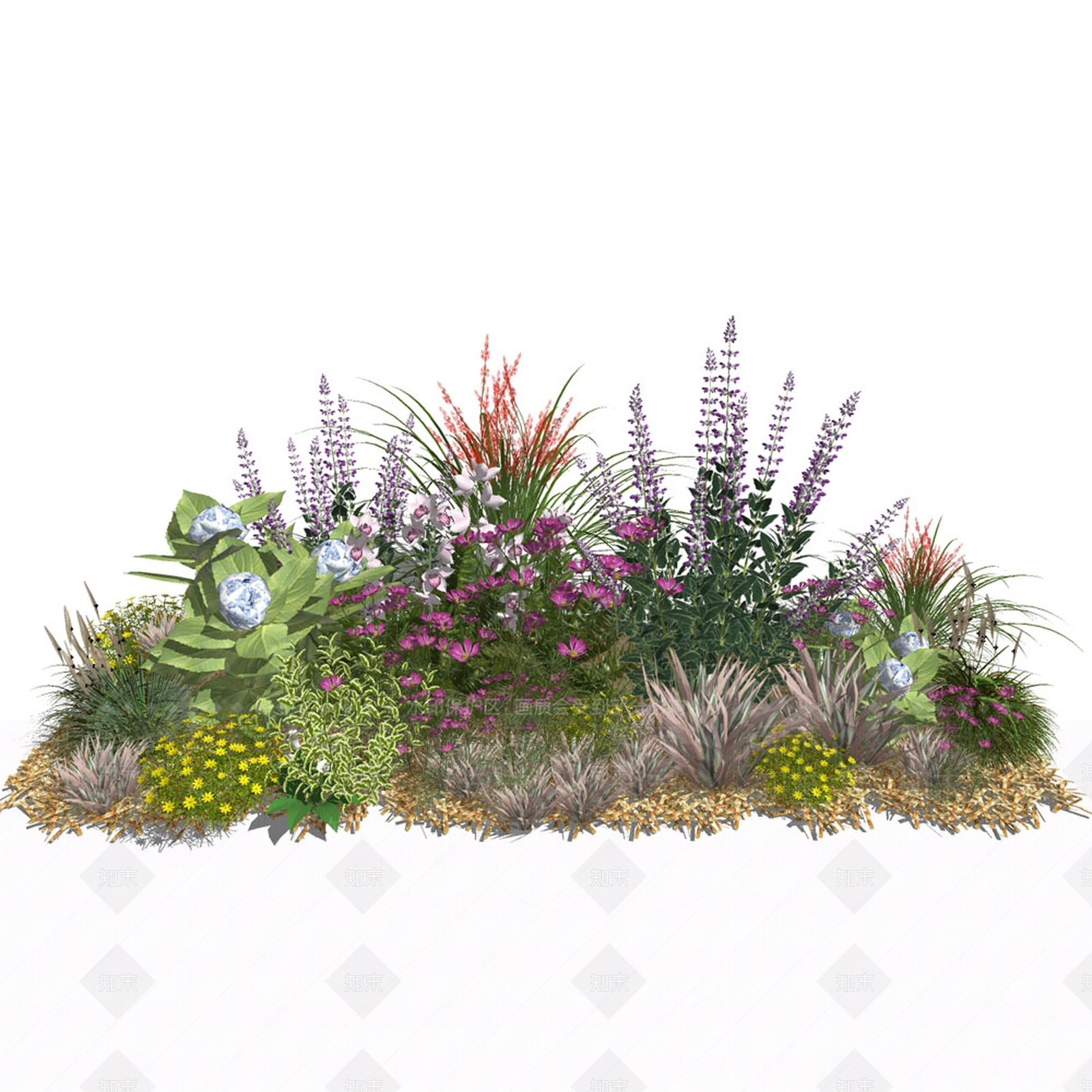 植物组合SU模型下载【ID:1164749611】