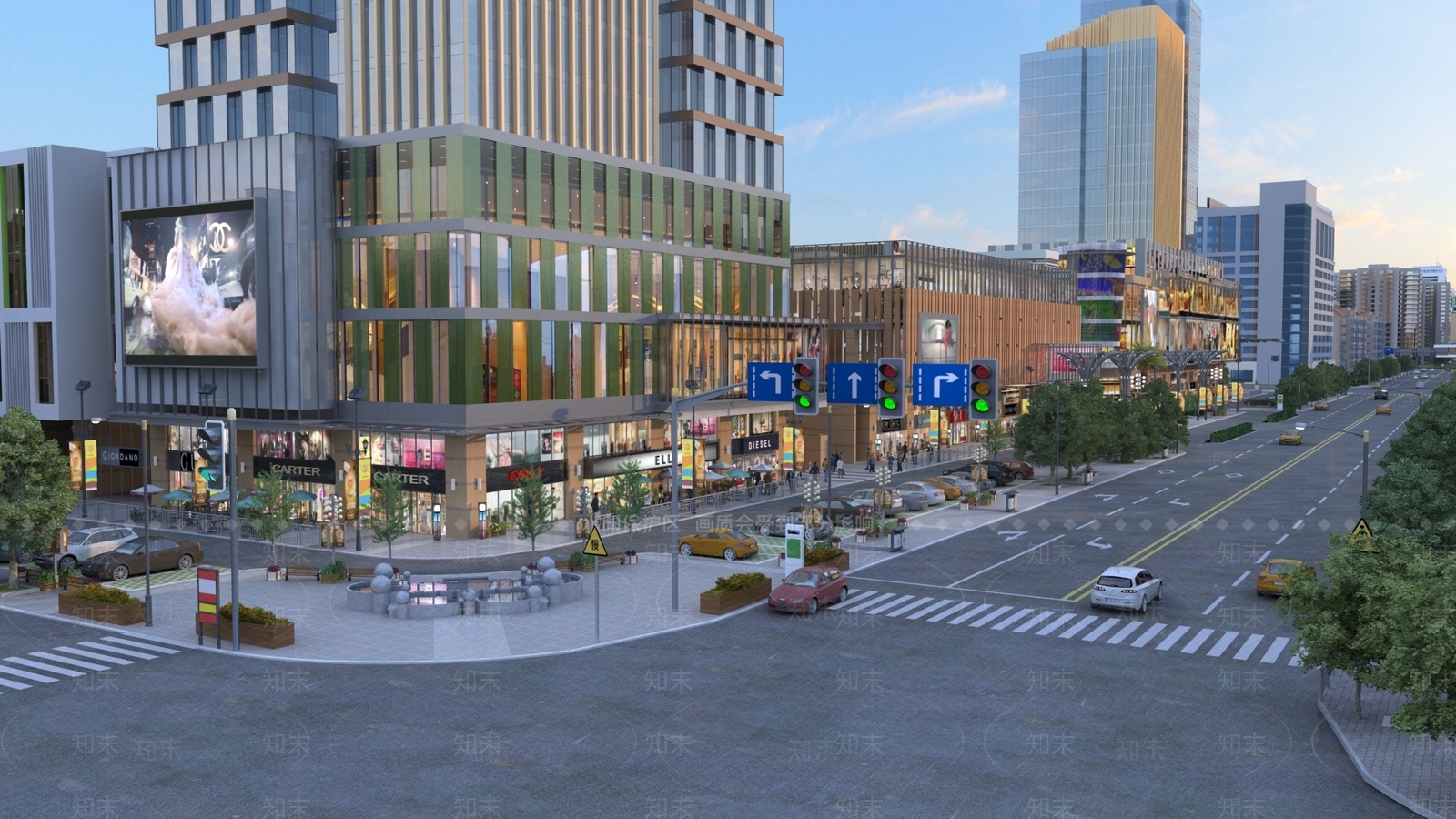 现代街道3D模型下载【ID:1164759764】