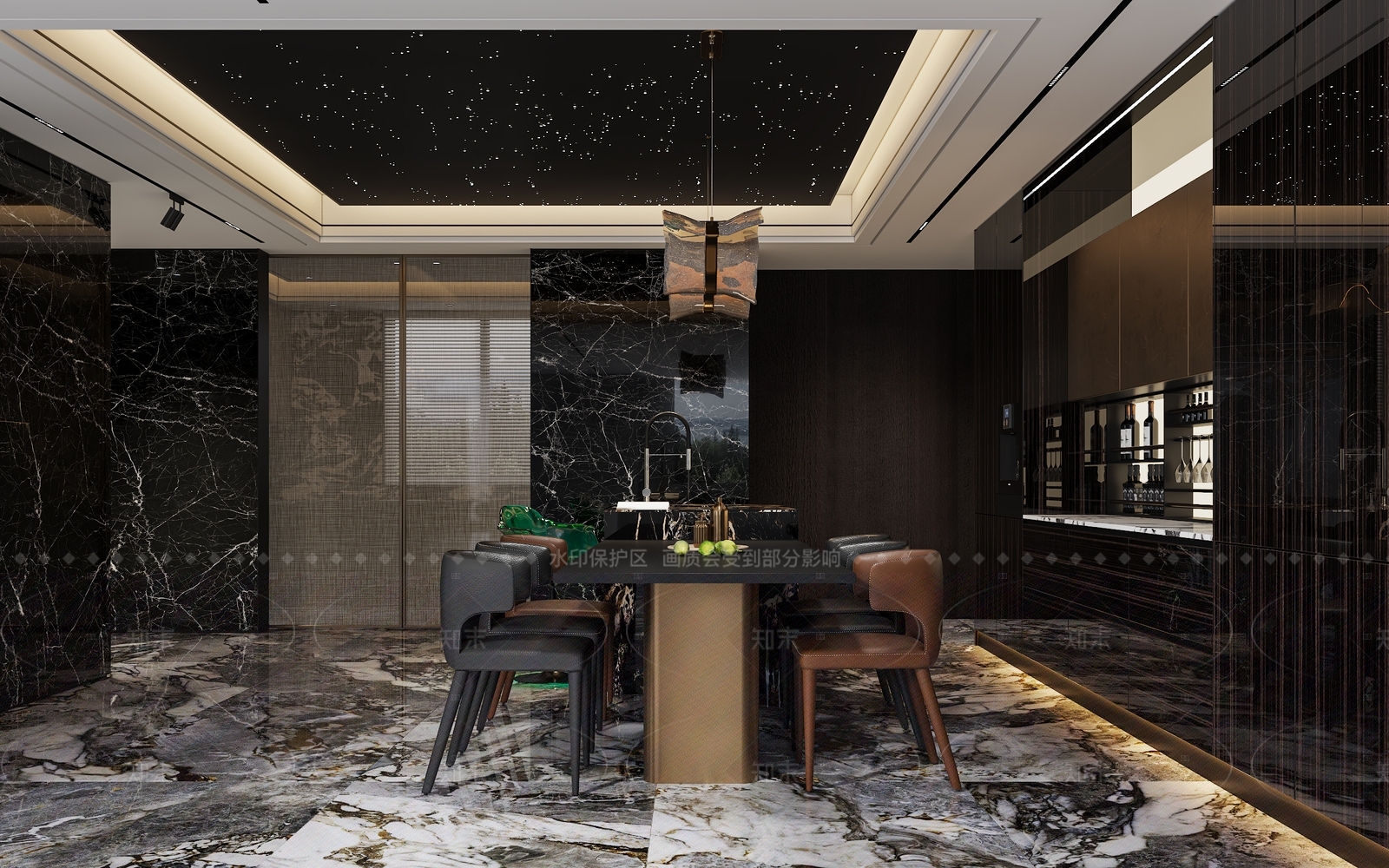轻奢酒吧3D模型下载【ID:1214459756】