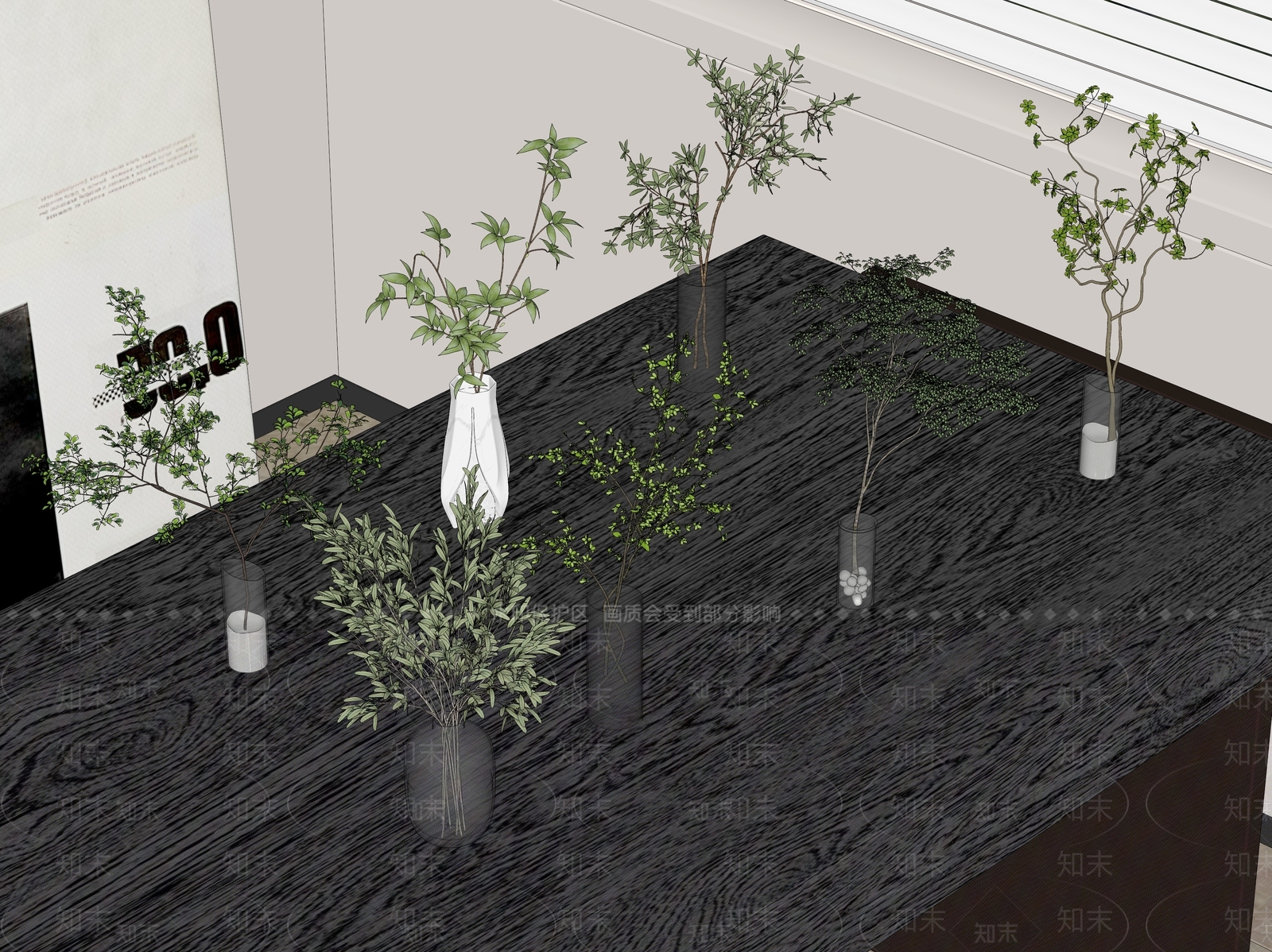 水生植物SU模型下载【ID:1164762882】
