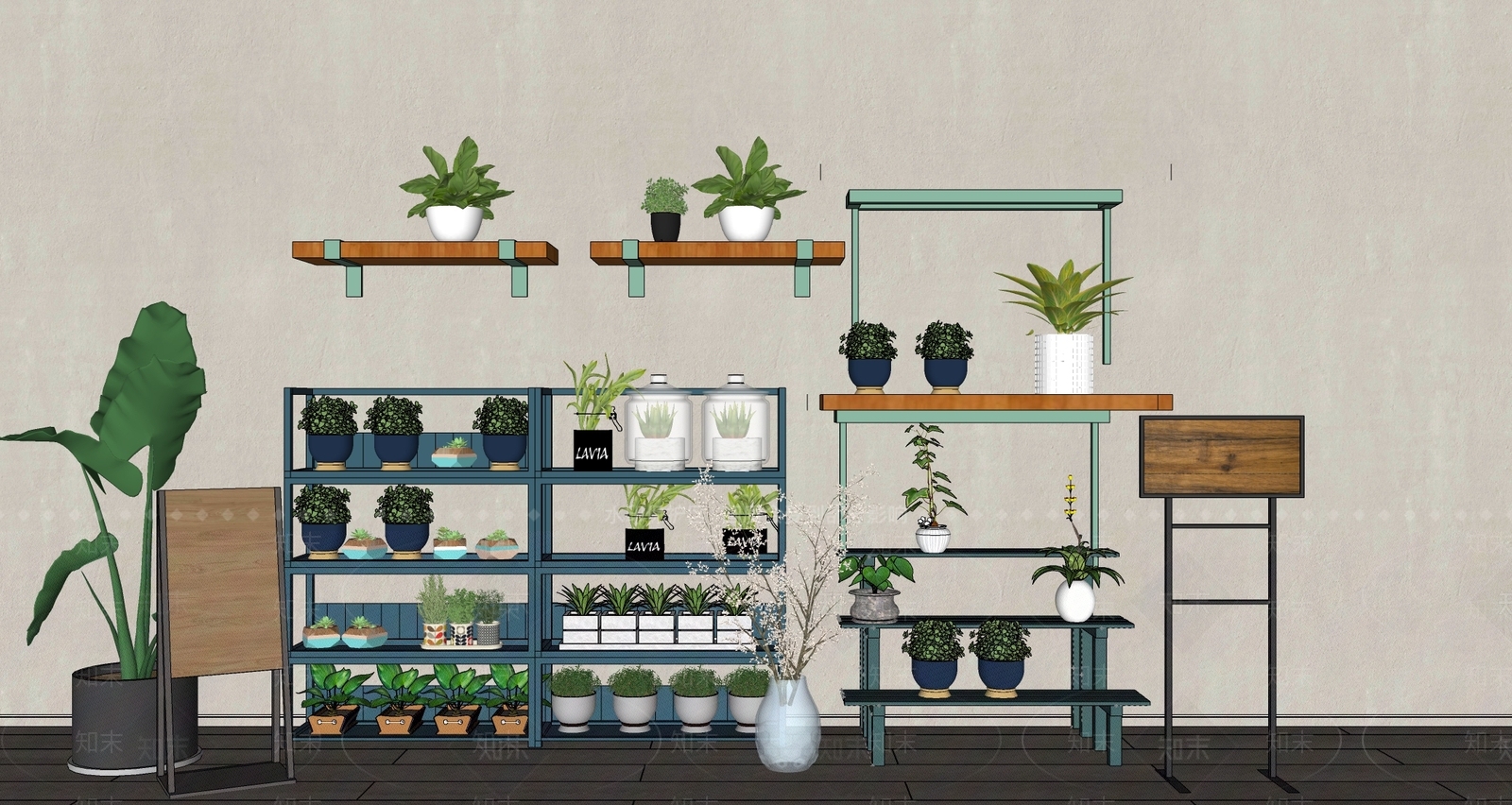 现代奶油其他架子SU模型下载【ID:1164765089】