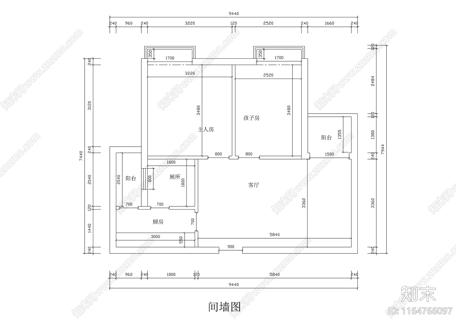 现代公寓cad施工图下载【ID:1164766097】