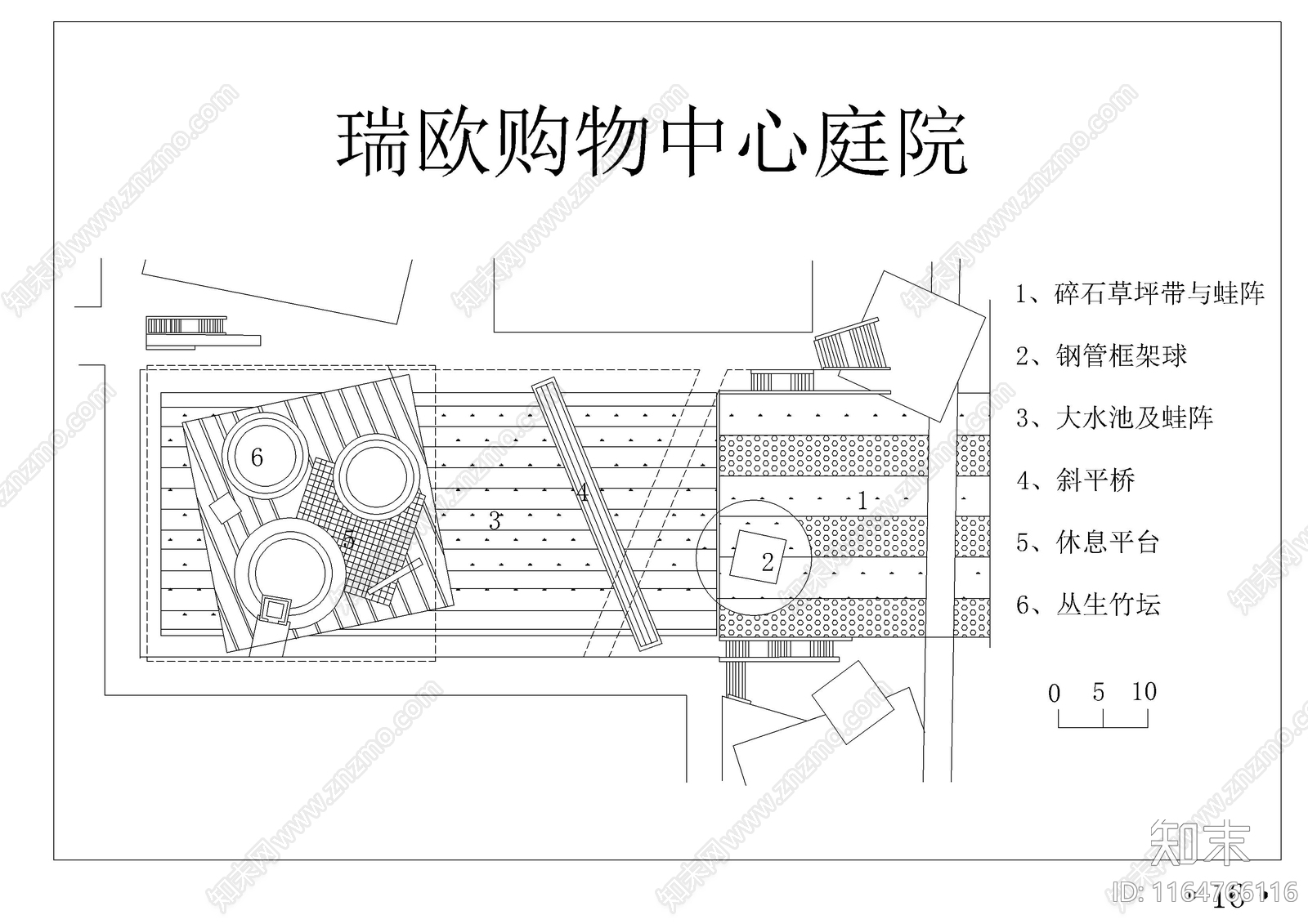 景观平面图cad施工图下载【ID:1164766116】