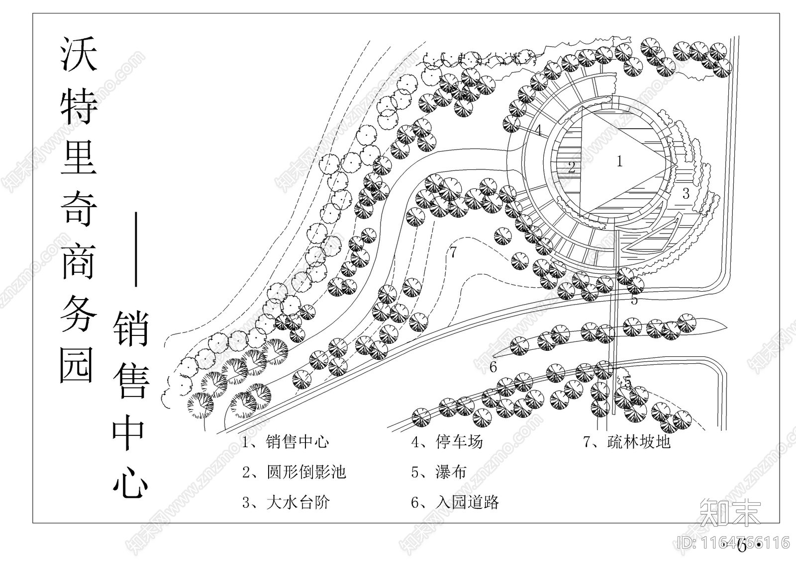 景观平面图cad施工图下载【ID:1164766116】