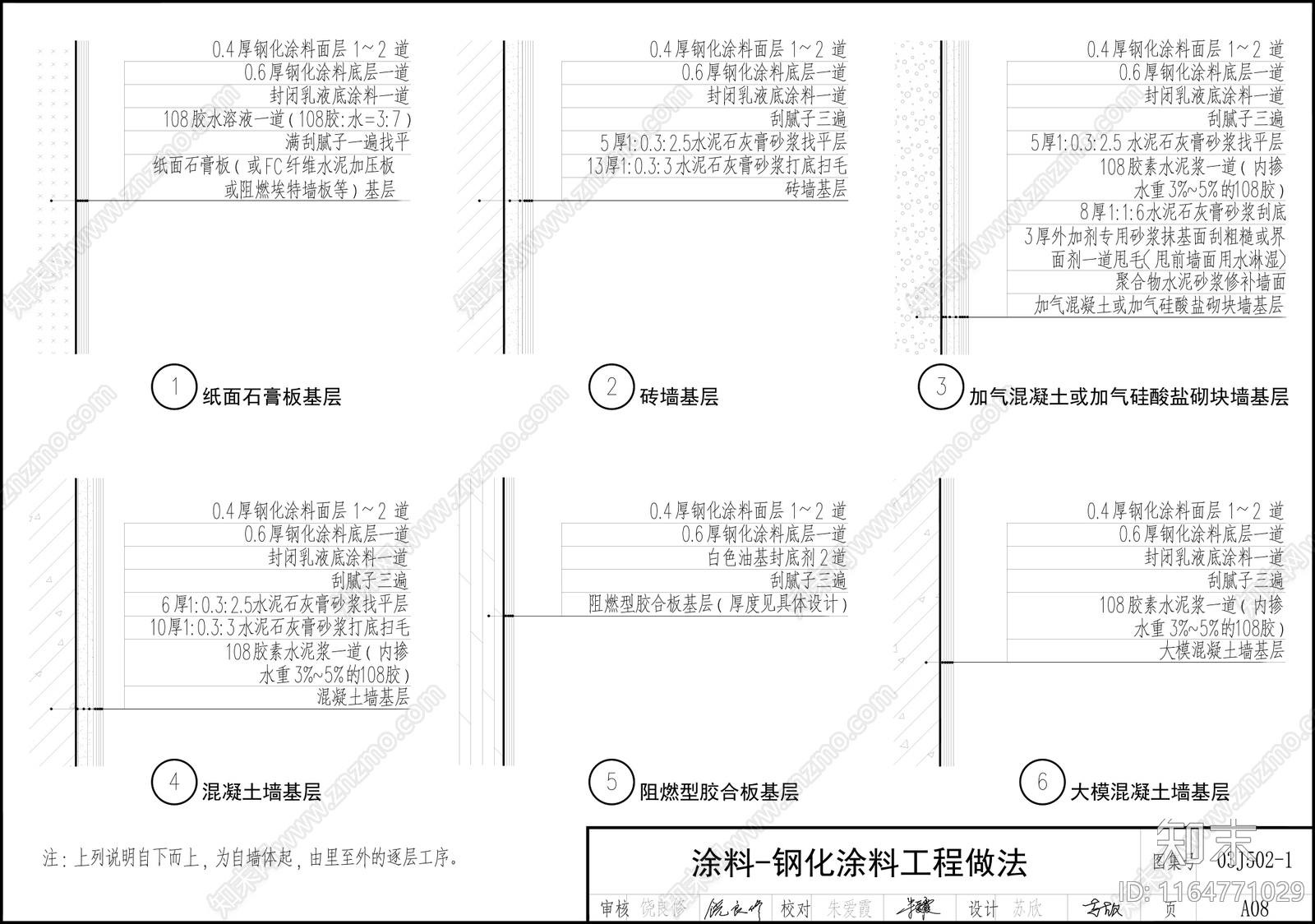 现代墙面节点cad施工图下载【ID:1164771029】