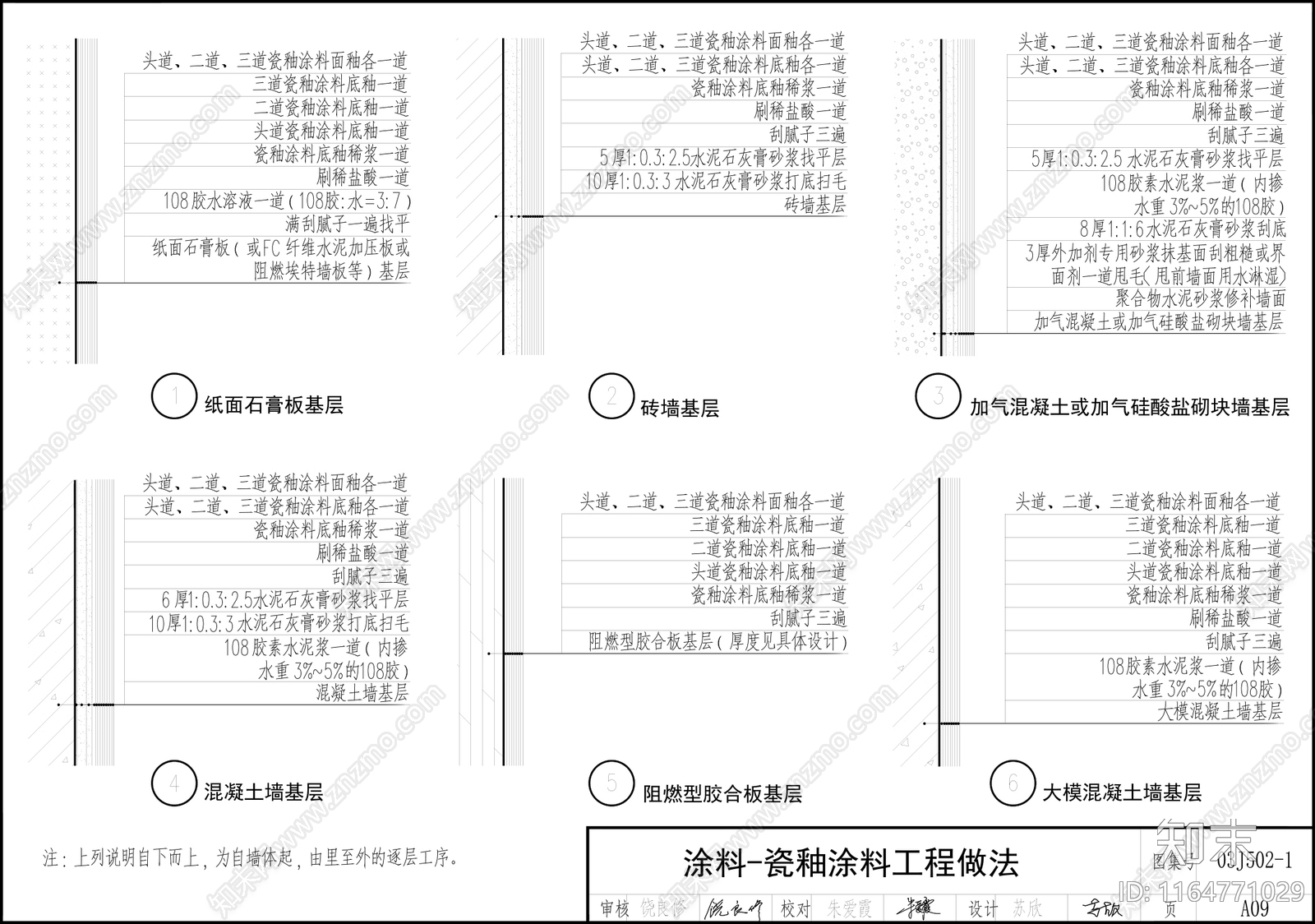 现代墙面节点cad施工图下载【ID:1164771029】