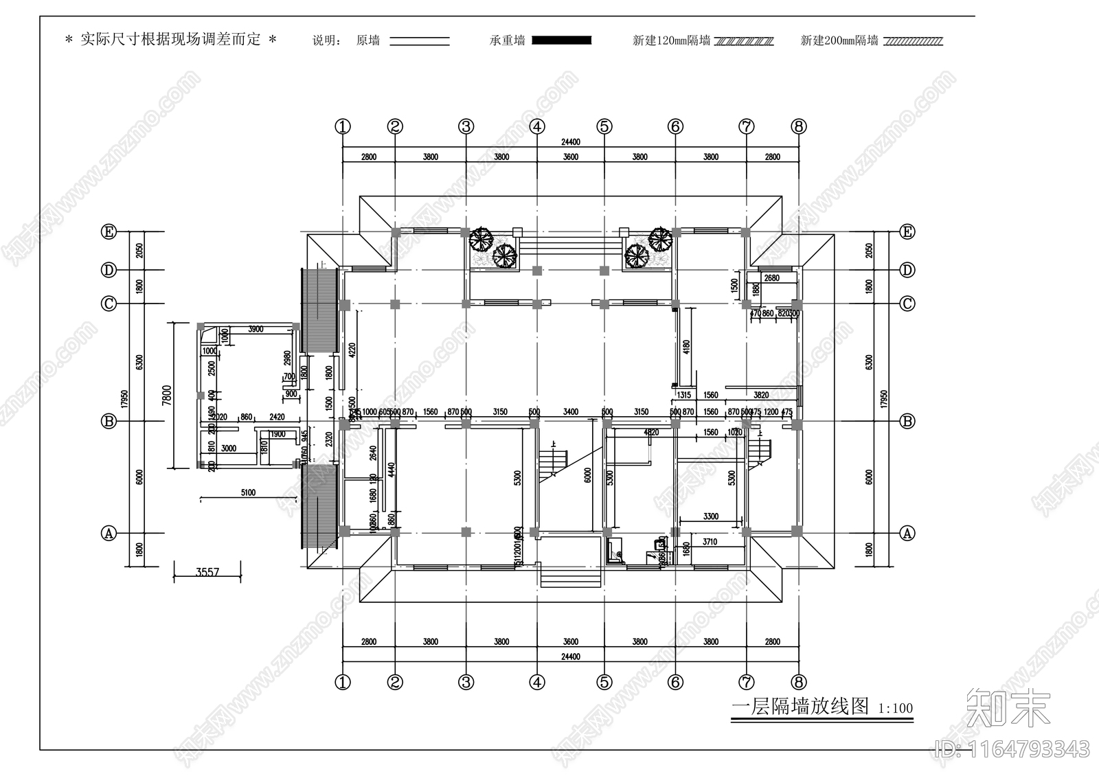 现代会所cad施工图下载【ID:1164793343】