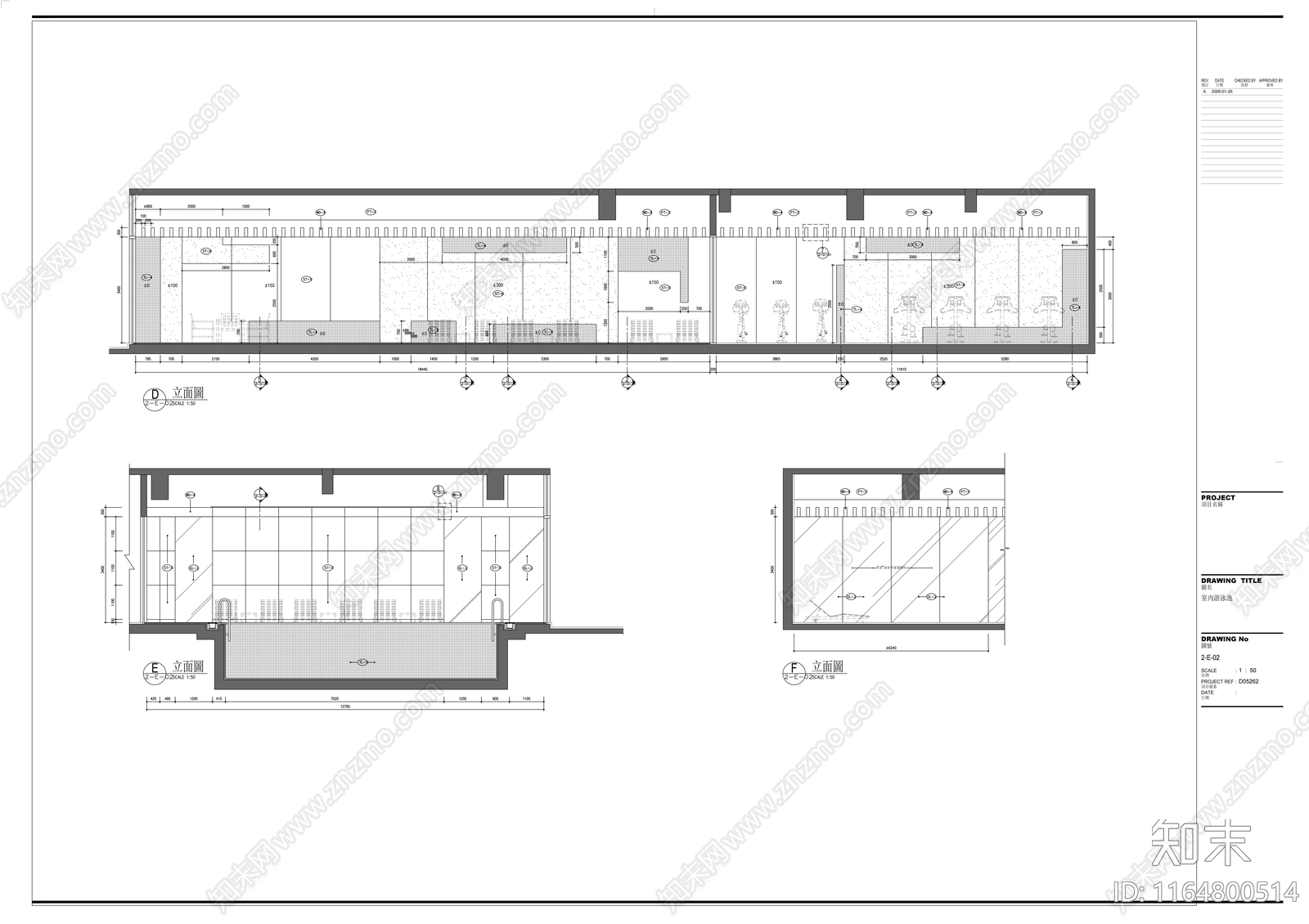 现代会所cad施工图下载【ID:1164800514】