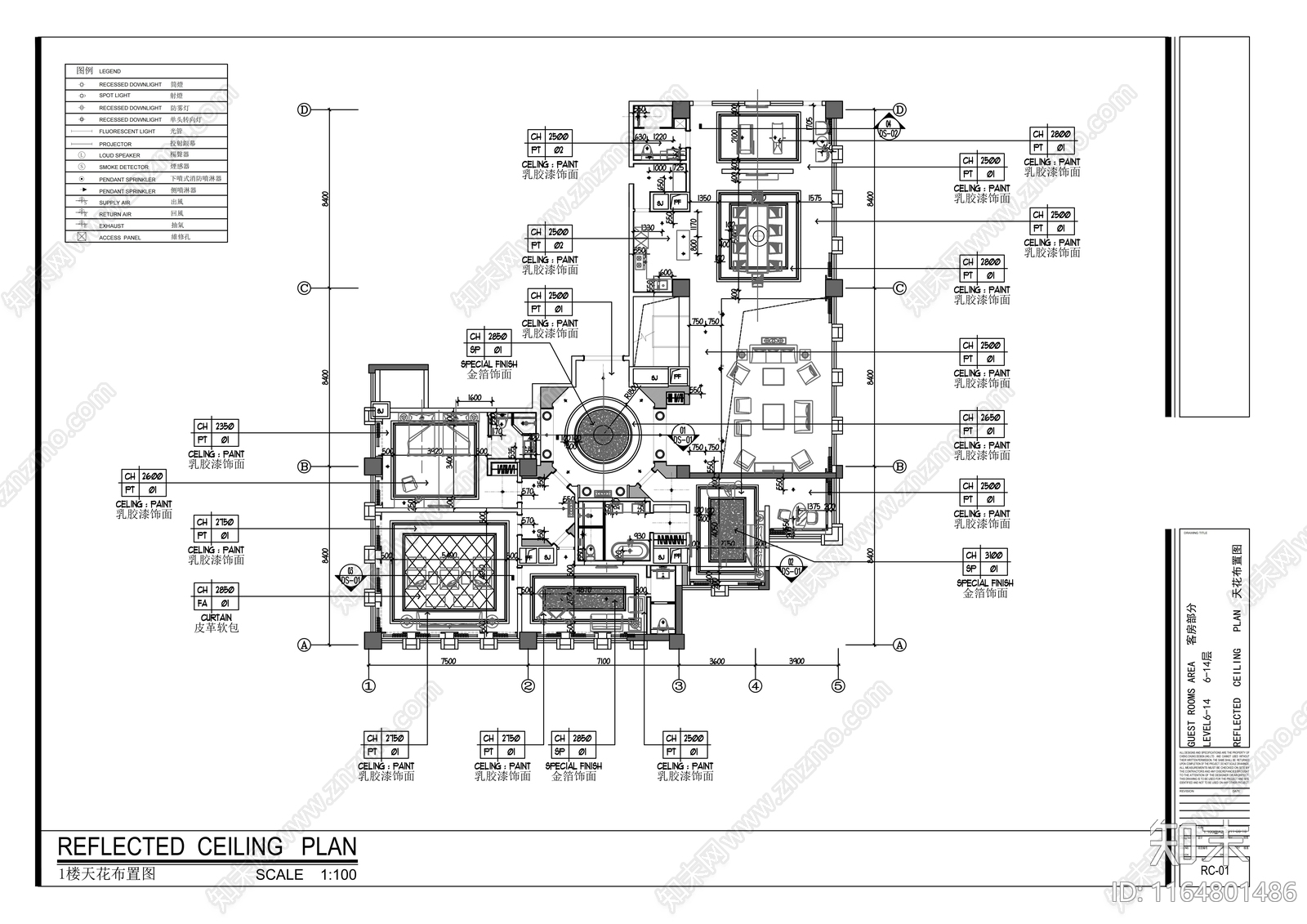 现代会所cad施工图下载【ID:1164801486】