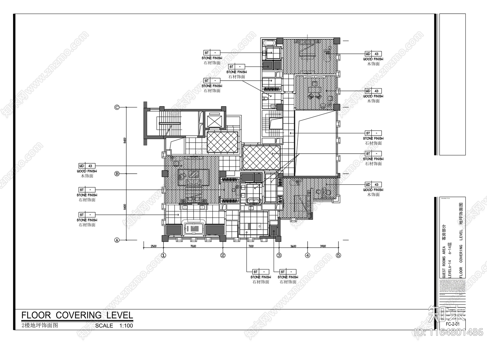 现代会所cad施工图下载【ID:1164801486】