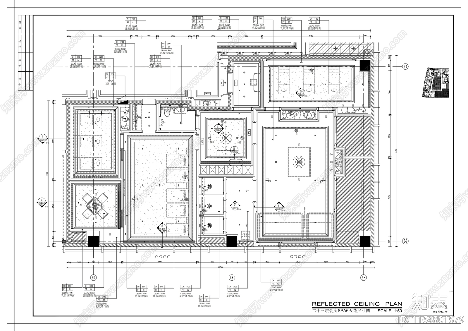 现代会所cad施工图下载【ID:1164801879】