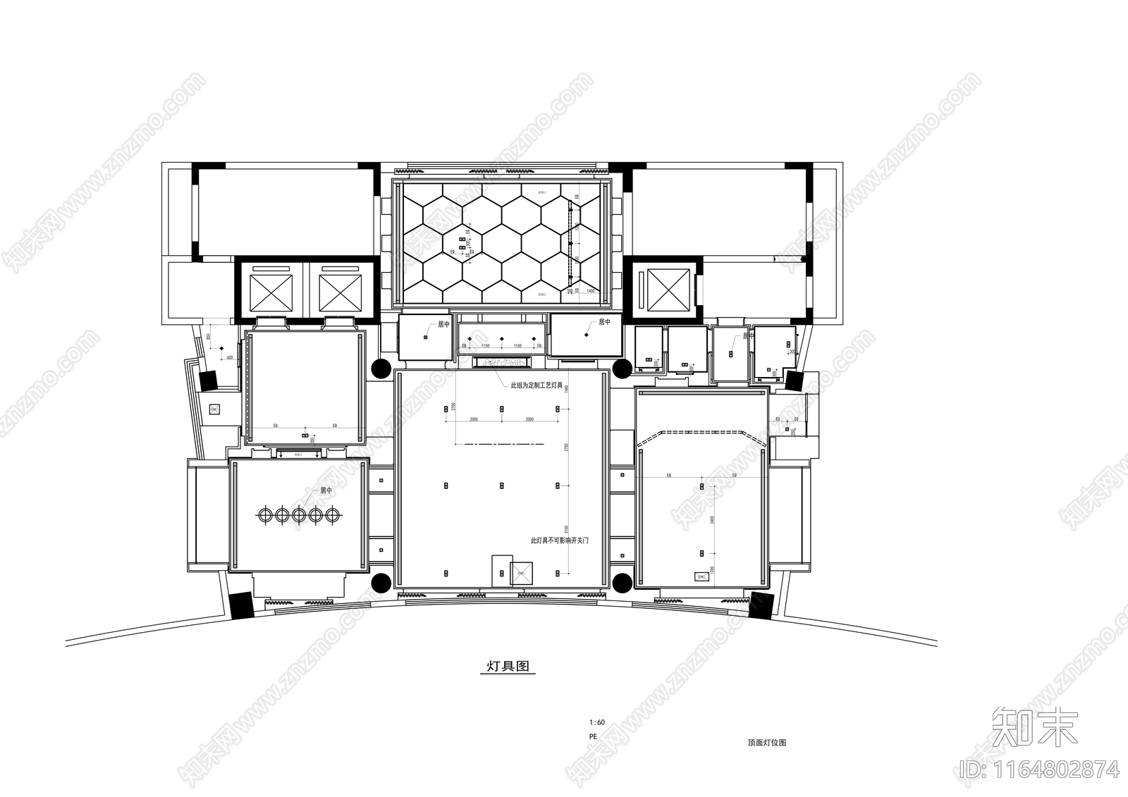 现代会所cad施工图下载【ID:1164802874】