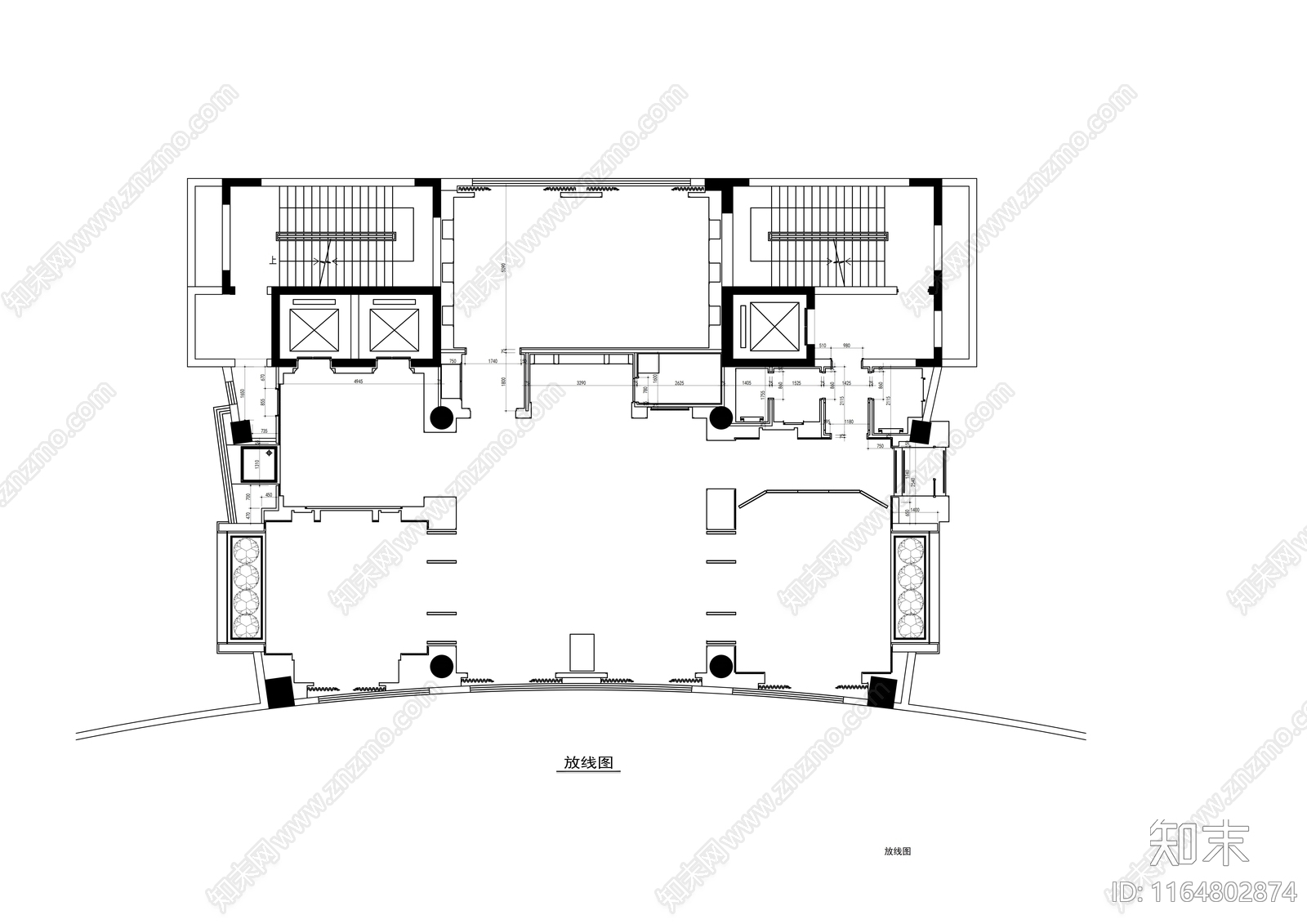 现代会所cad施工图下载【ID:1164802874】