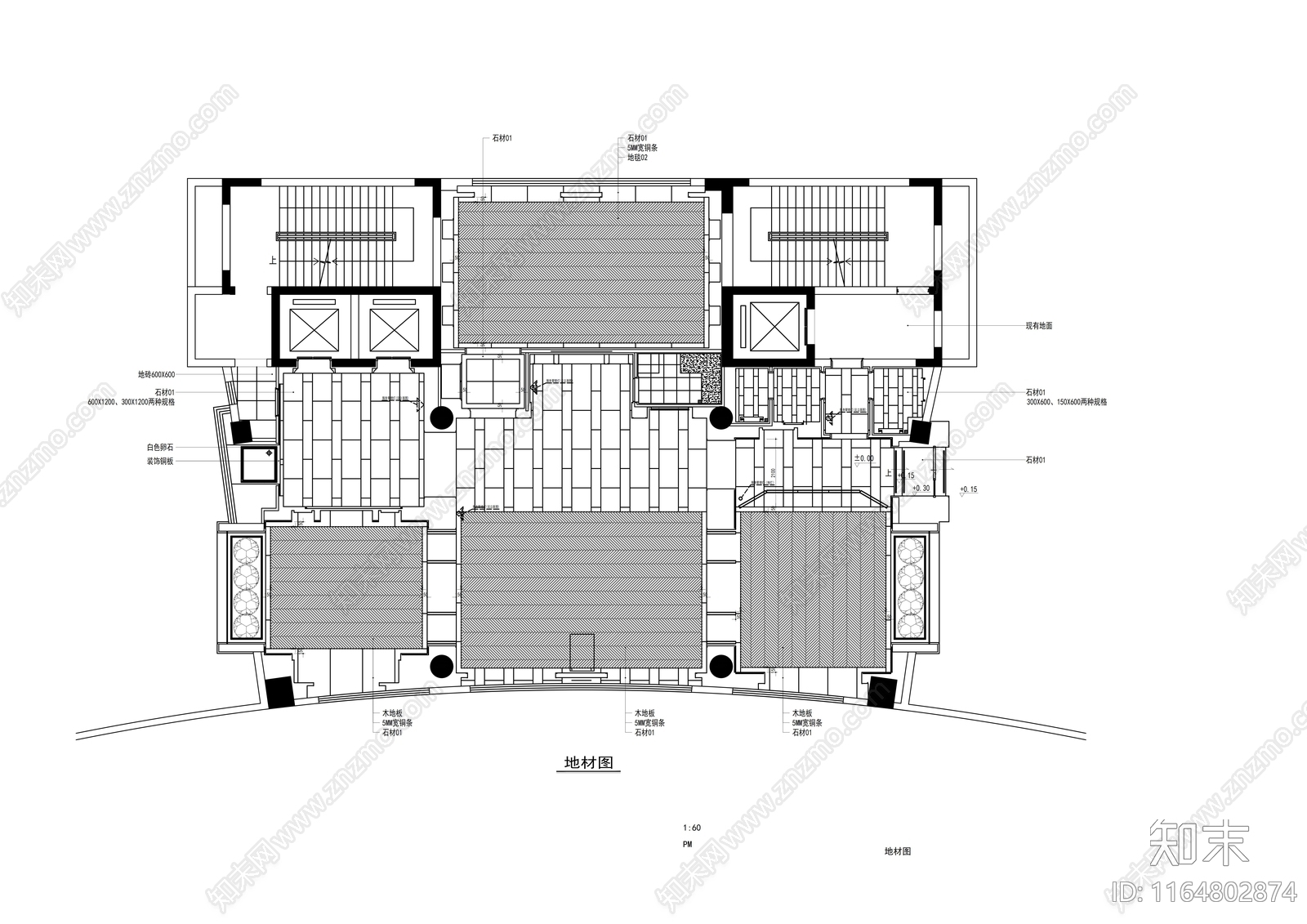现代会所cad施工图下载【ID:1164802874】