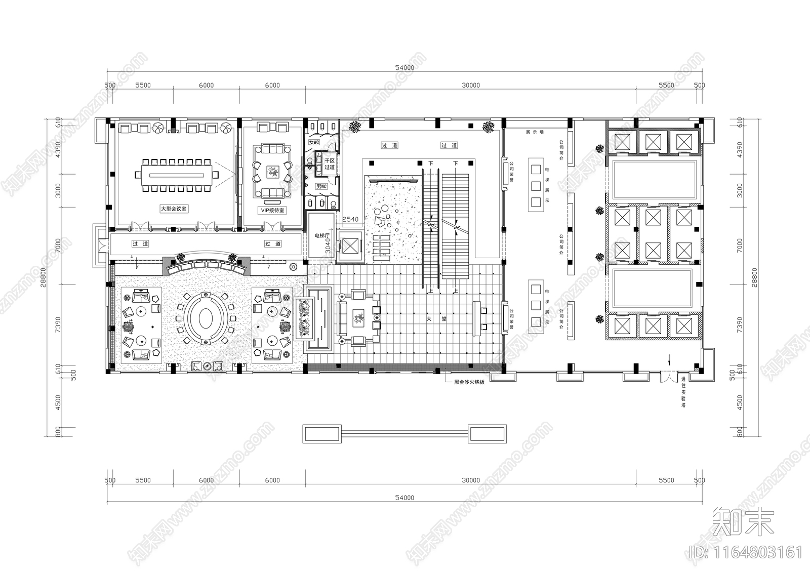 现代会所cad施工图下载【ID:1164803161】