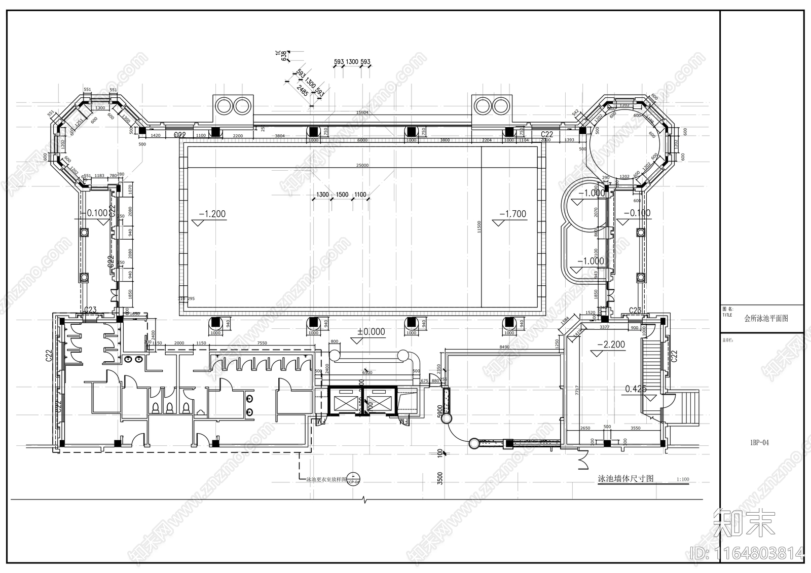 现代其他休闲娱乐空间cad施工图下载【ID:1164803814】