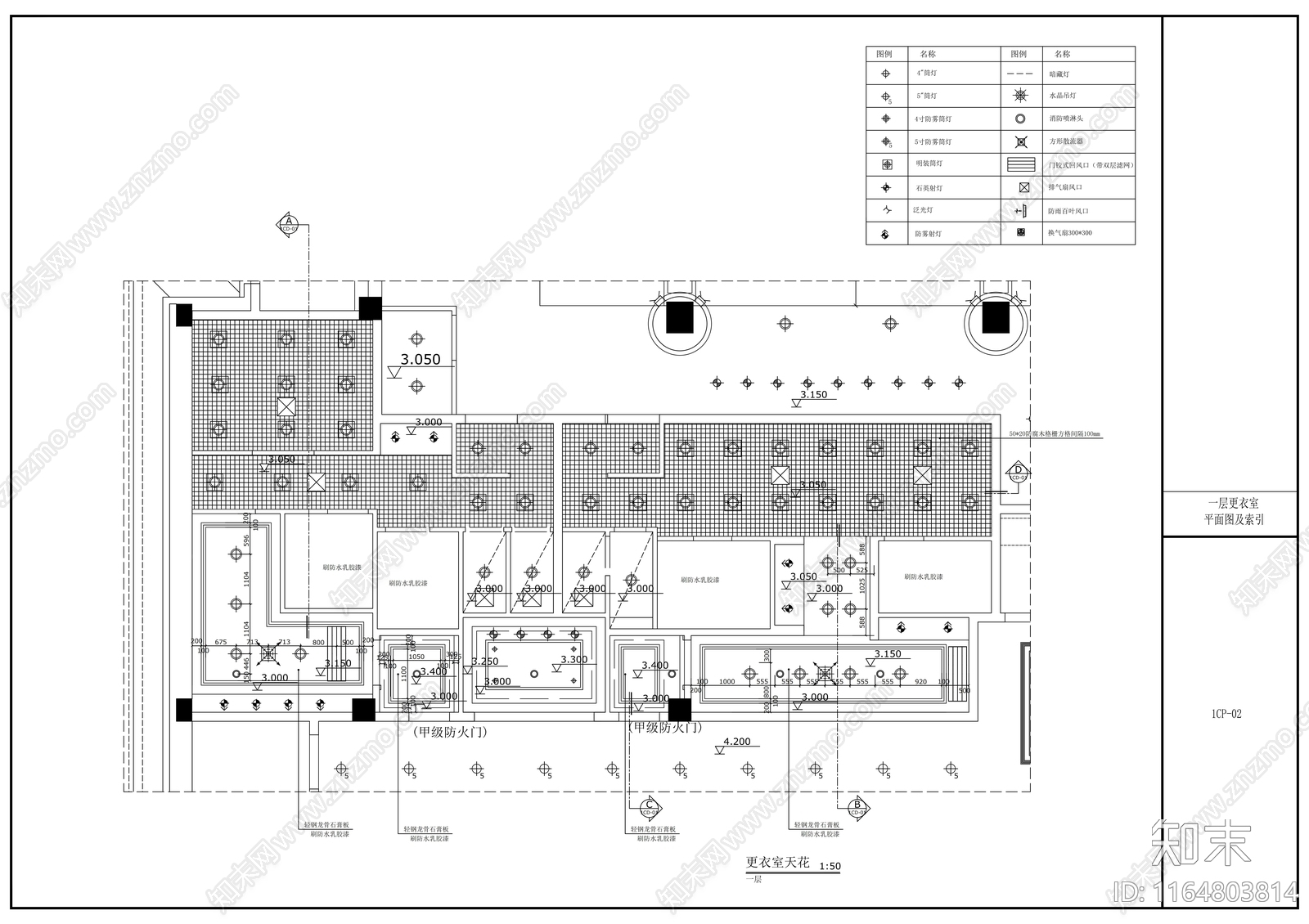 现代其他休闲娱乐空间cad施工图下载【ID:1164803814】