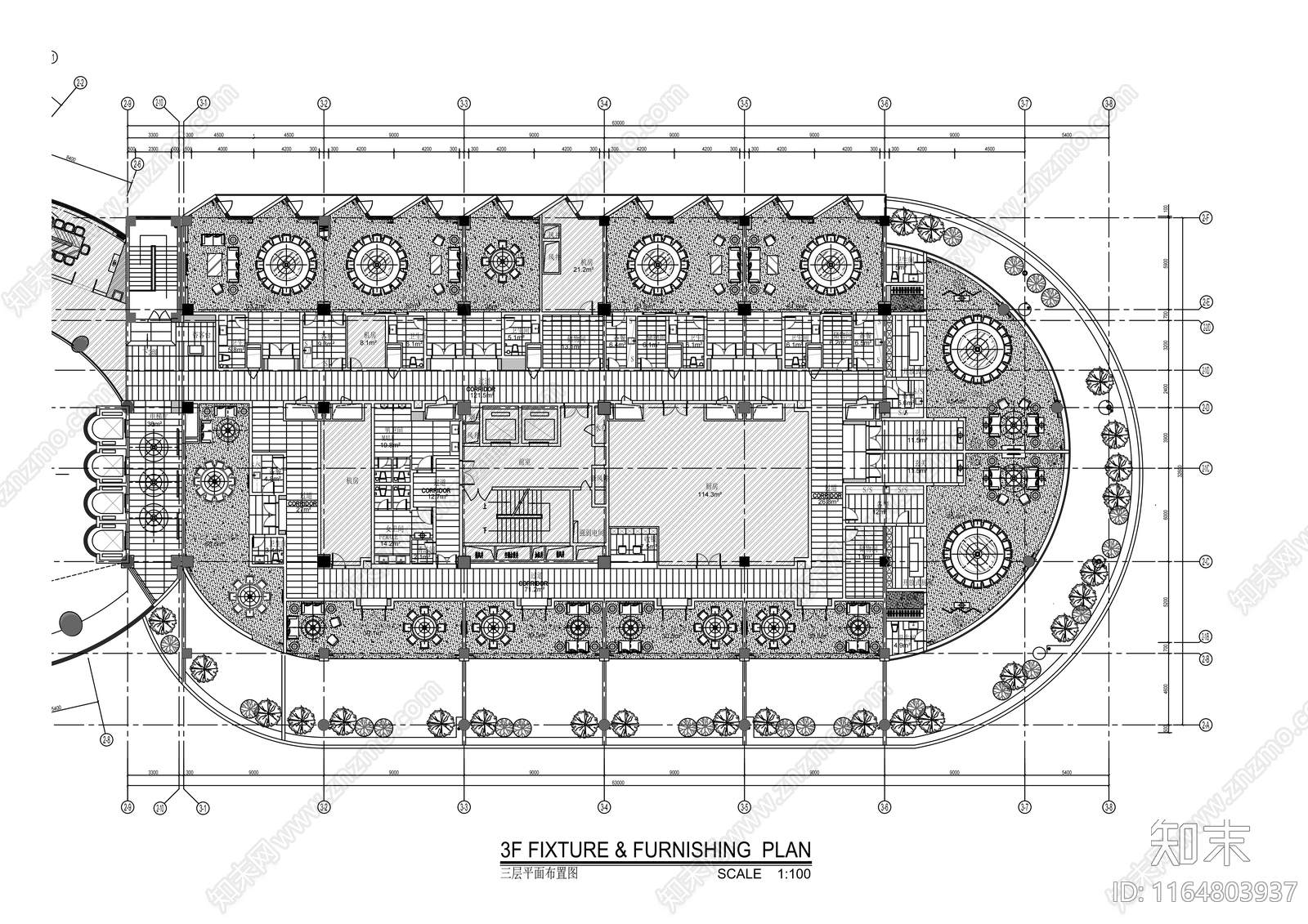 现代其他餐饮空间cad施工图下载【ID:1164803937】