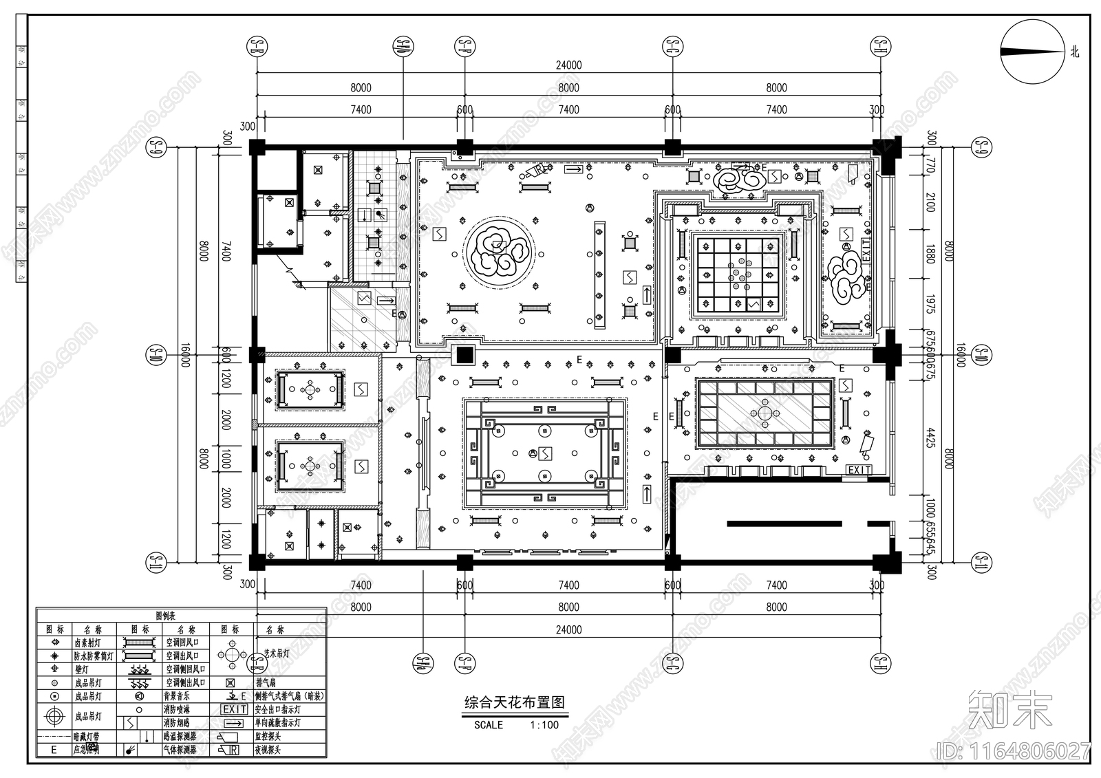 现代会所cad施工图下载【ID:1164806027】