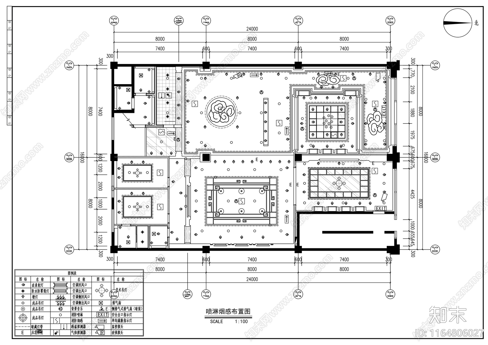 现代会所cad施工图下载【ID:1164806027】