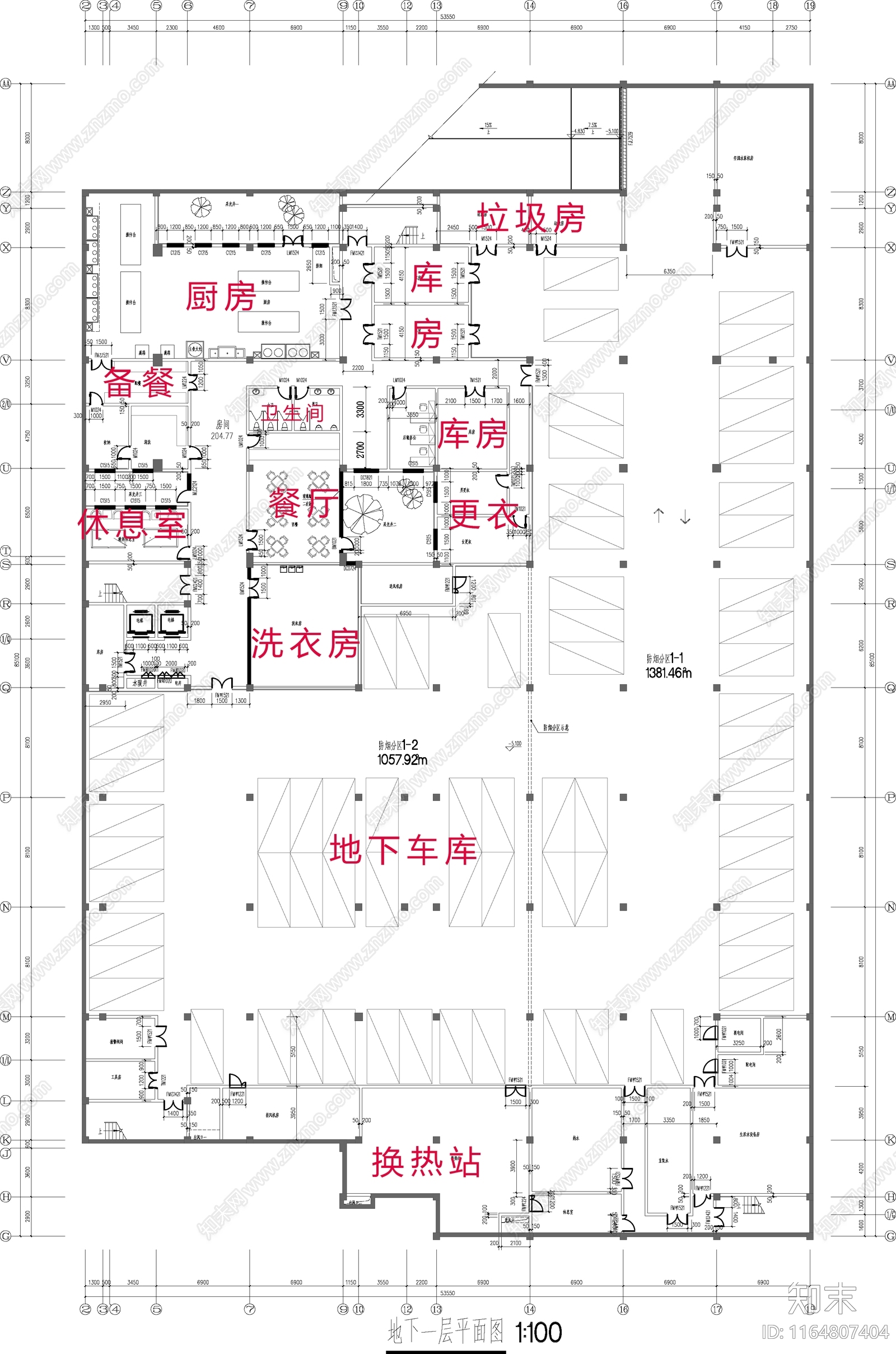 现代幼儿园建筑cad施工图下载【ID:1164807404】