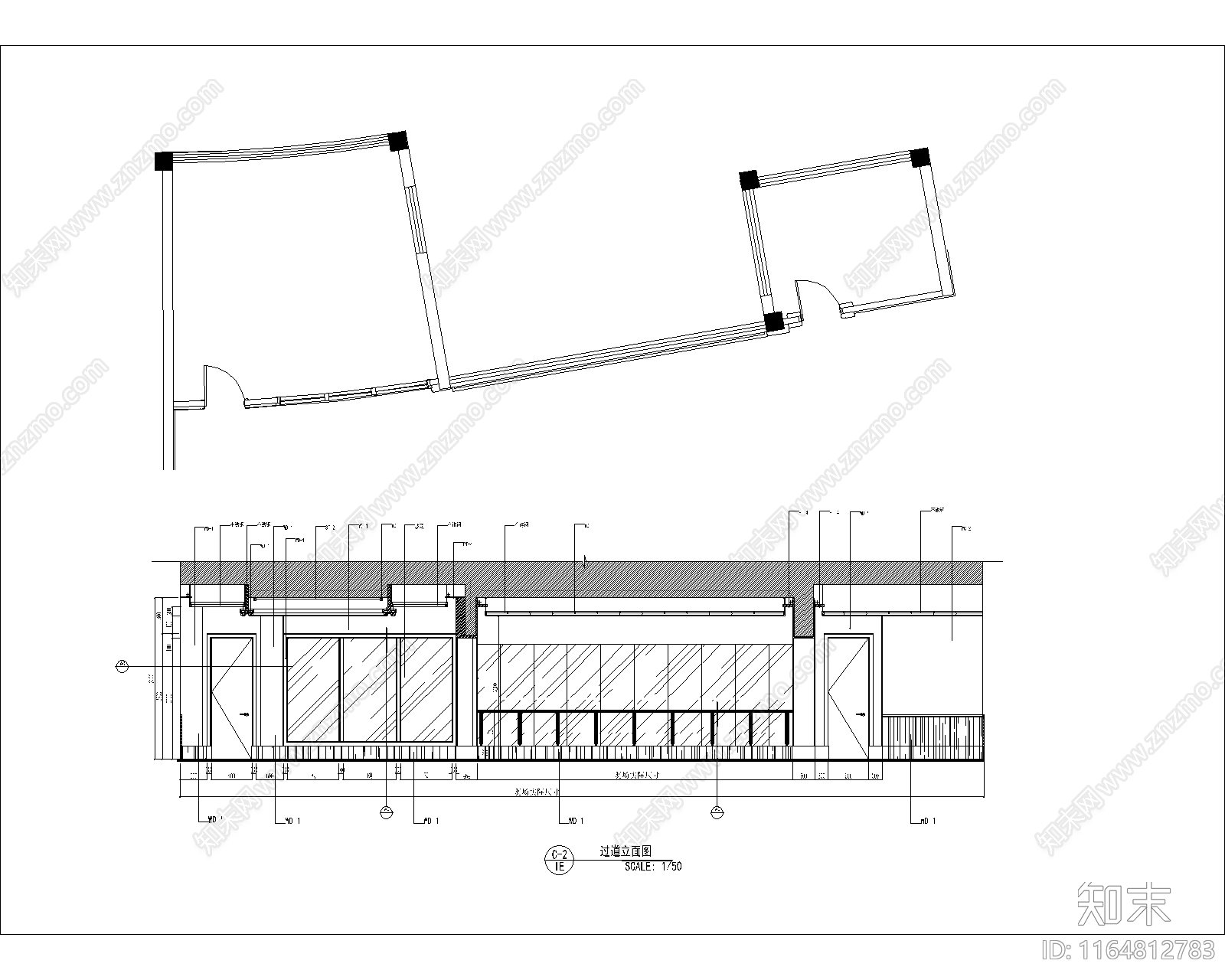 新中式现代会所cad施工图下载【ID:1164812783】